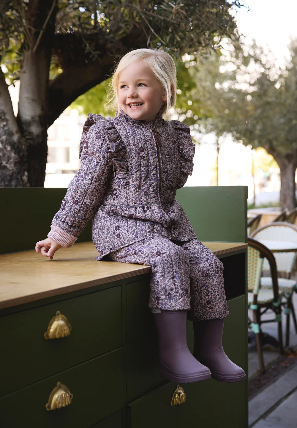 ENFANT Gummistiefel gefüttert flint