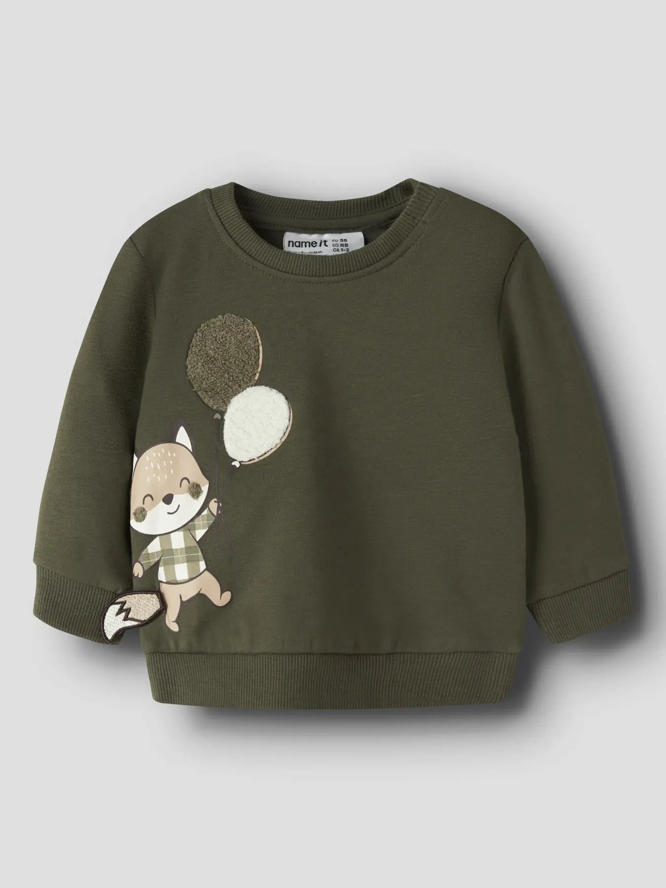 Name it Sweatshirt Fuchs olive night