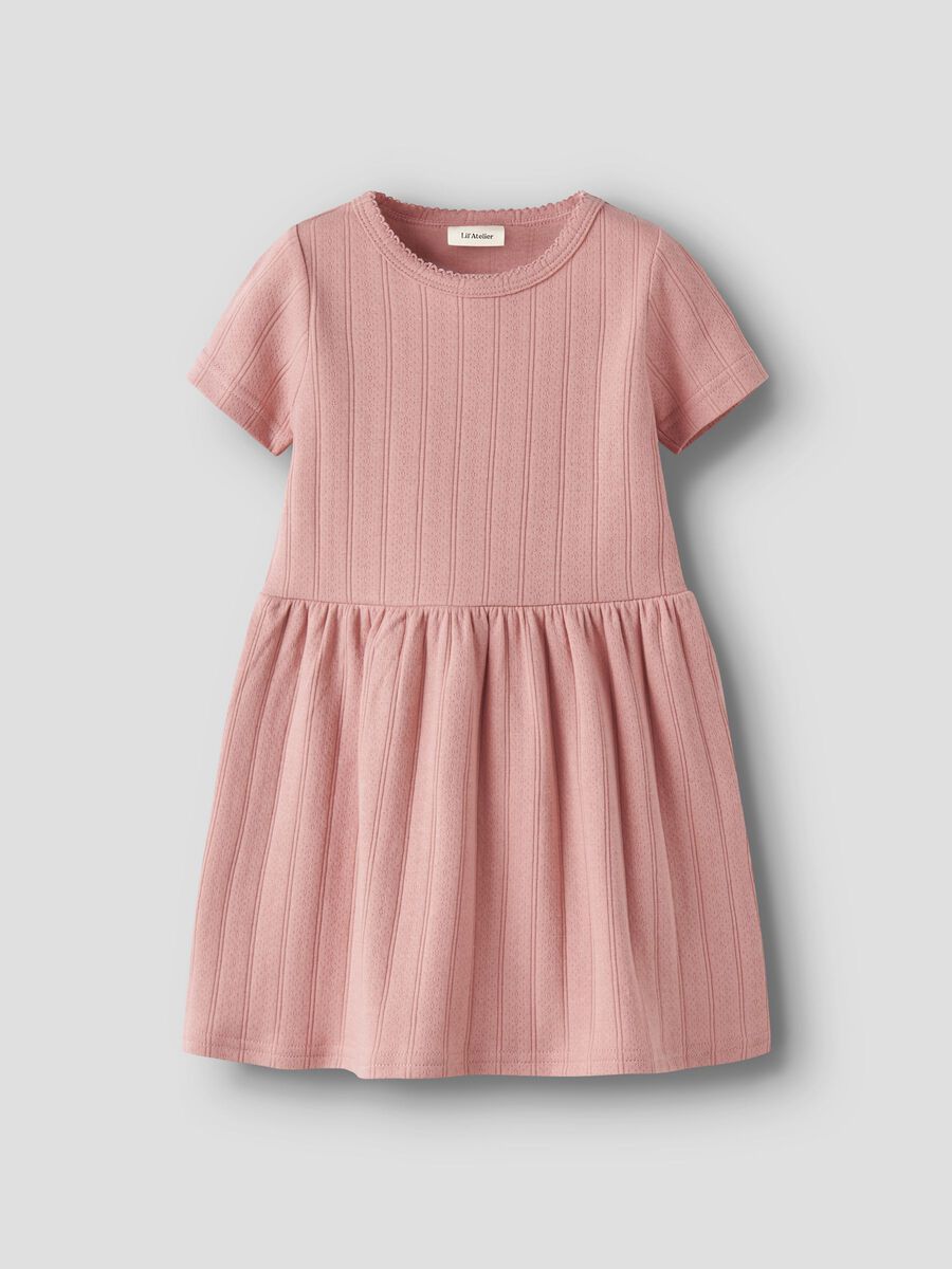 Lil' Atelier kurzarm Kleid misty rose