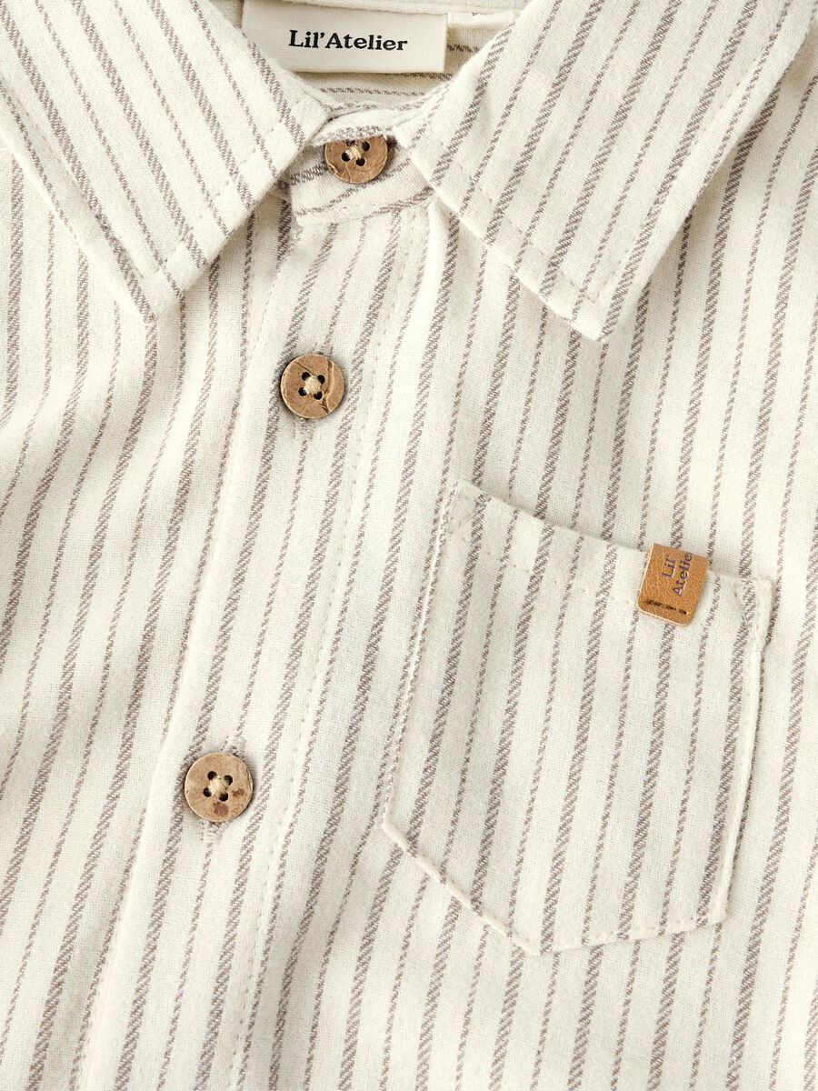 Lil' Atelier Hemd Streifen turtledove