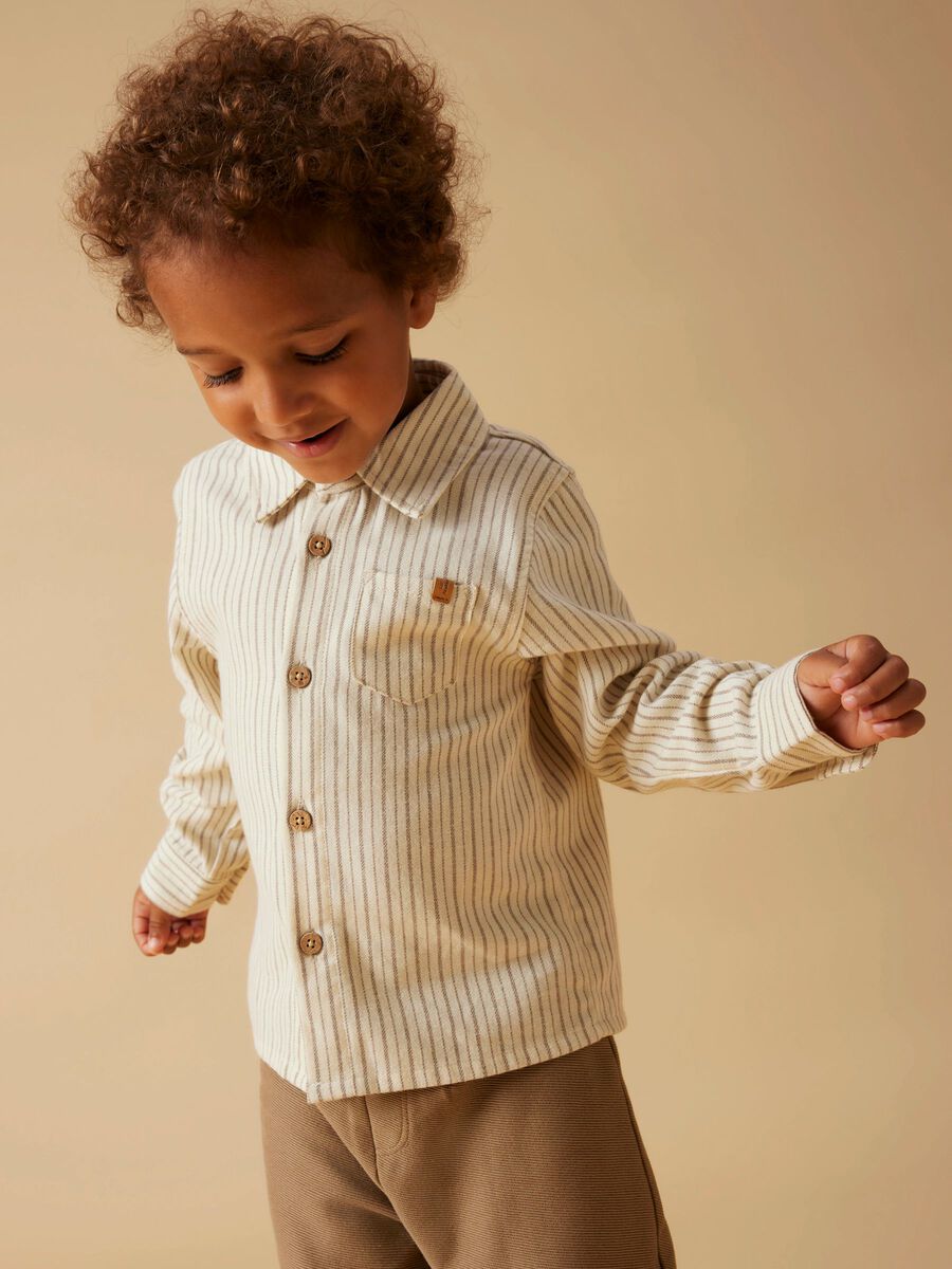 Lil' Atelier Hemd Streifen turtledove