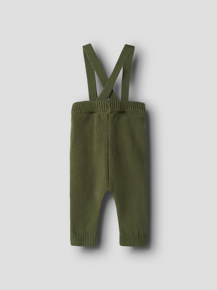 Lil' Atelier Strick Latzhose cypress