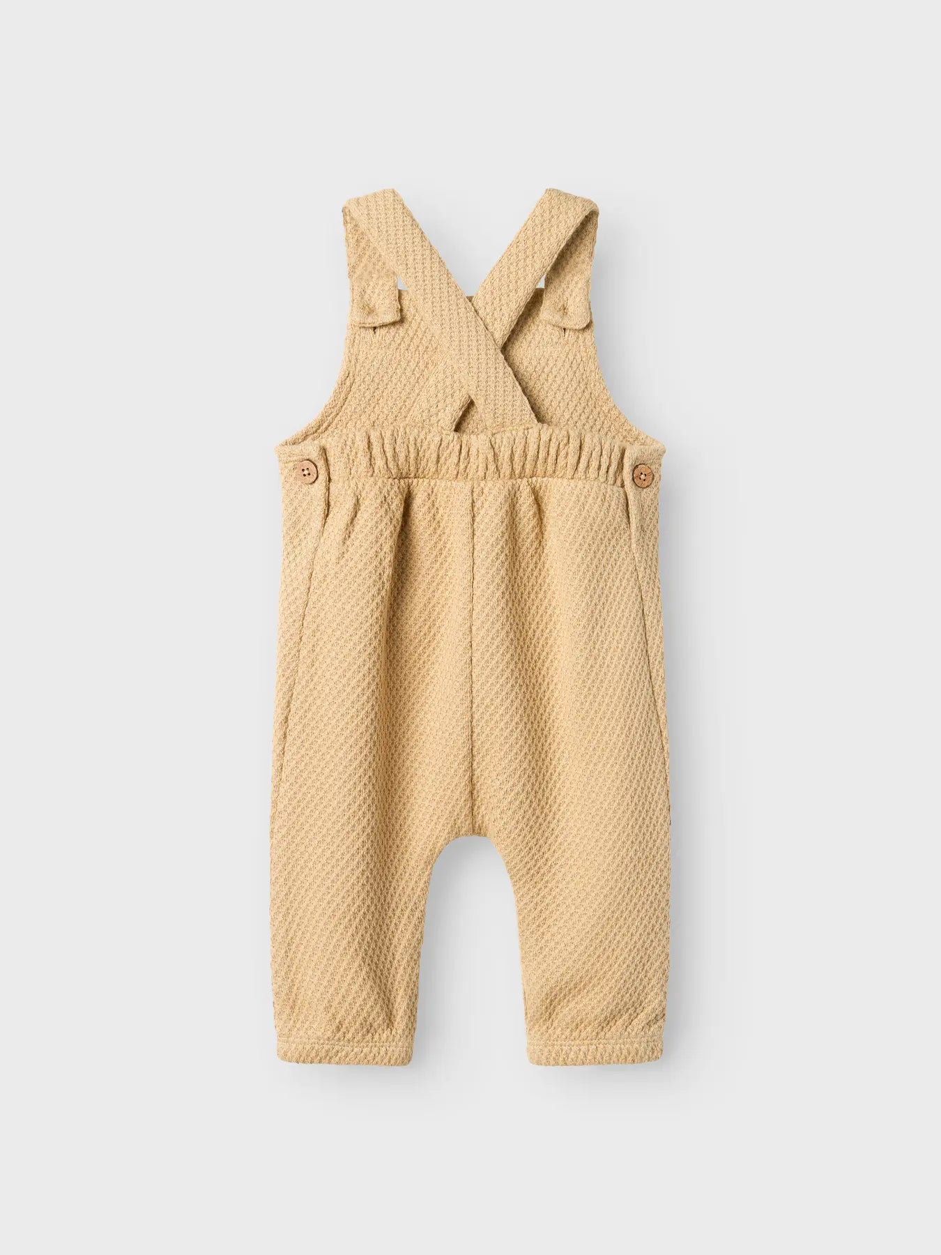 Lil' Atelier Jacquard-Strick Overall taos taupe