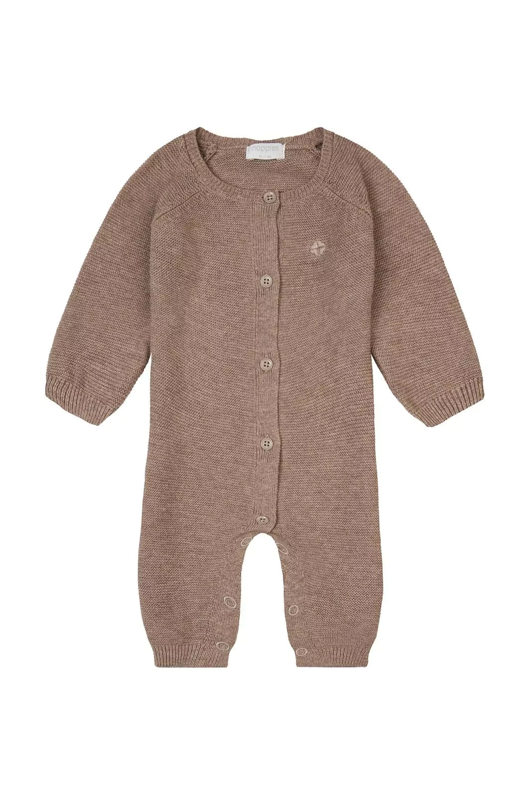 Noppies Baby Strick Strampler Taupe Melange