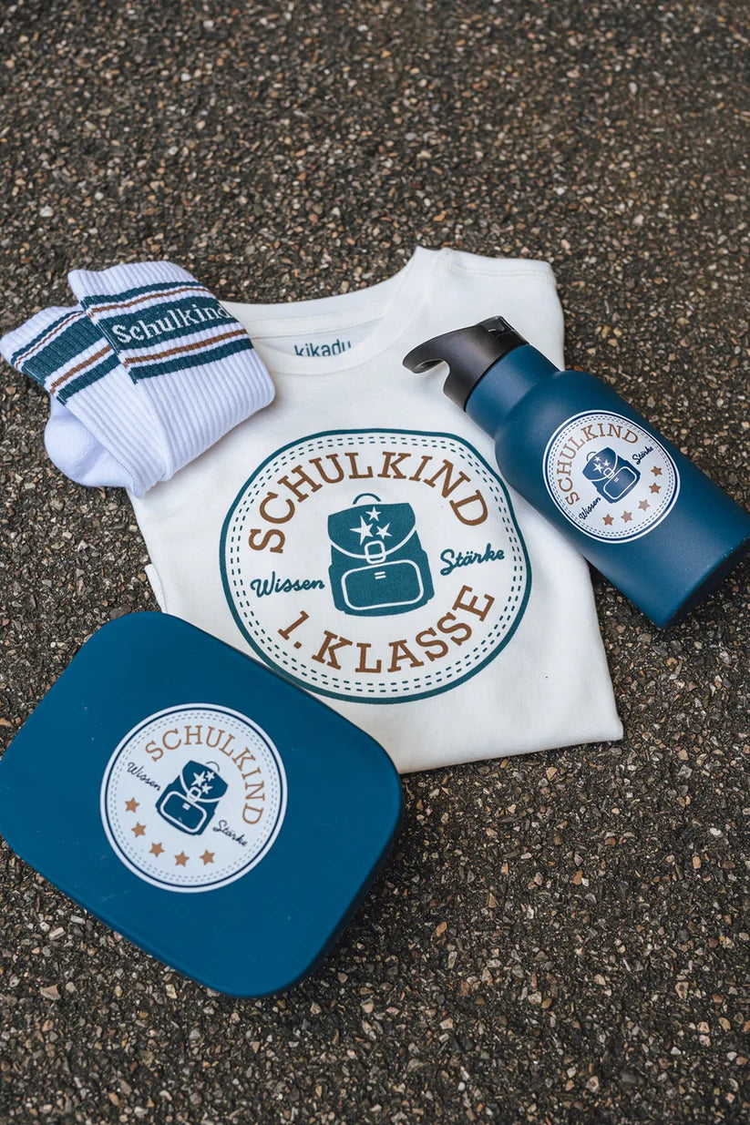 Kikadu Schulkind T-Shirt petrol 116-128