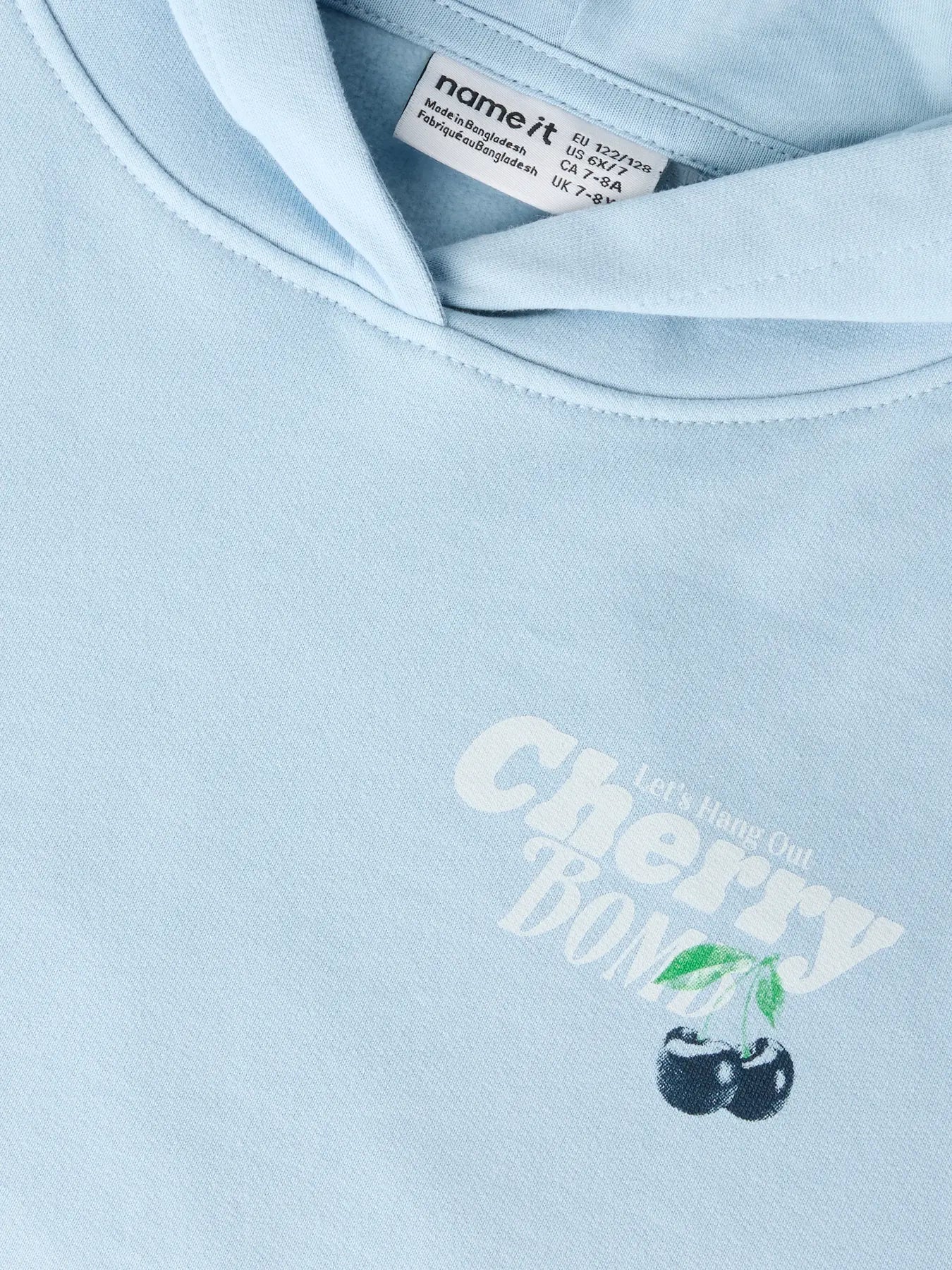 Name it Sweat Hoodie Mon Cherry babyblau