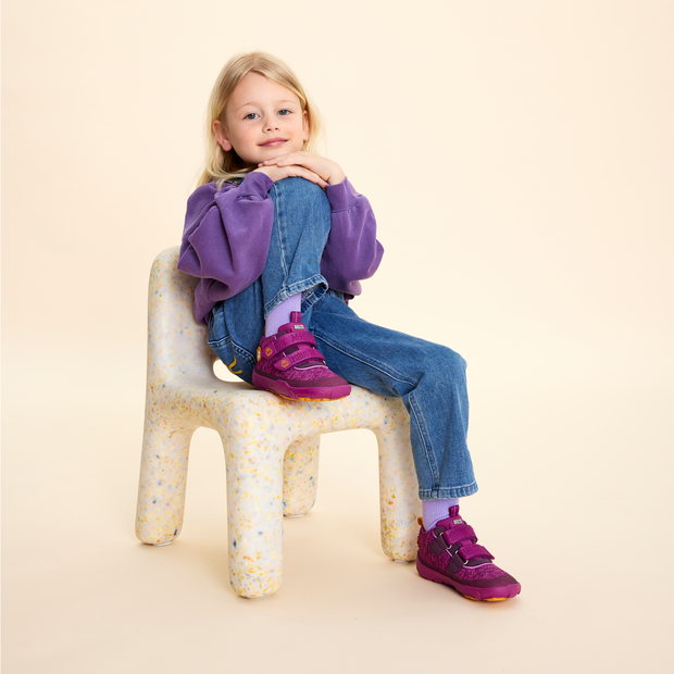 Affenzahn Barfuß - Übergangsschuh Knit Happy Vogel