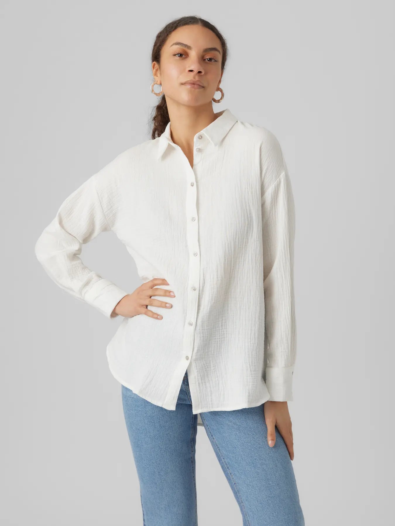 Vero Moda Musselin Bluse Snow White