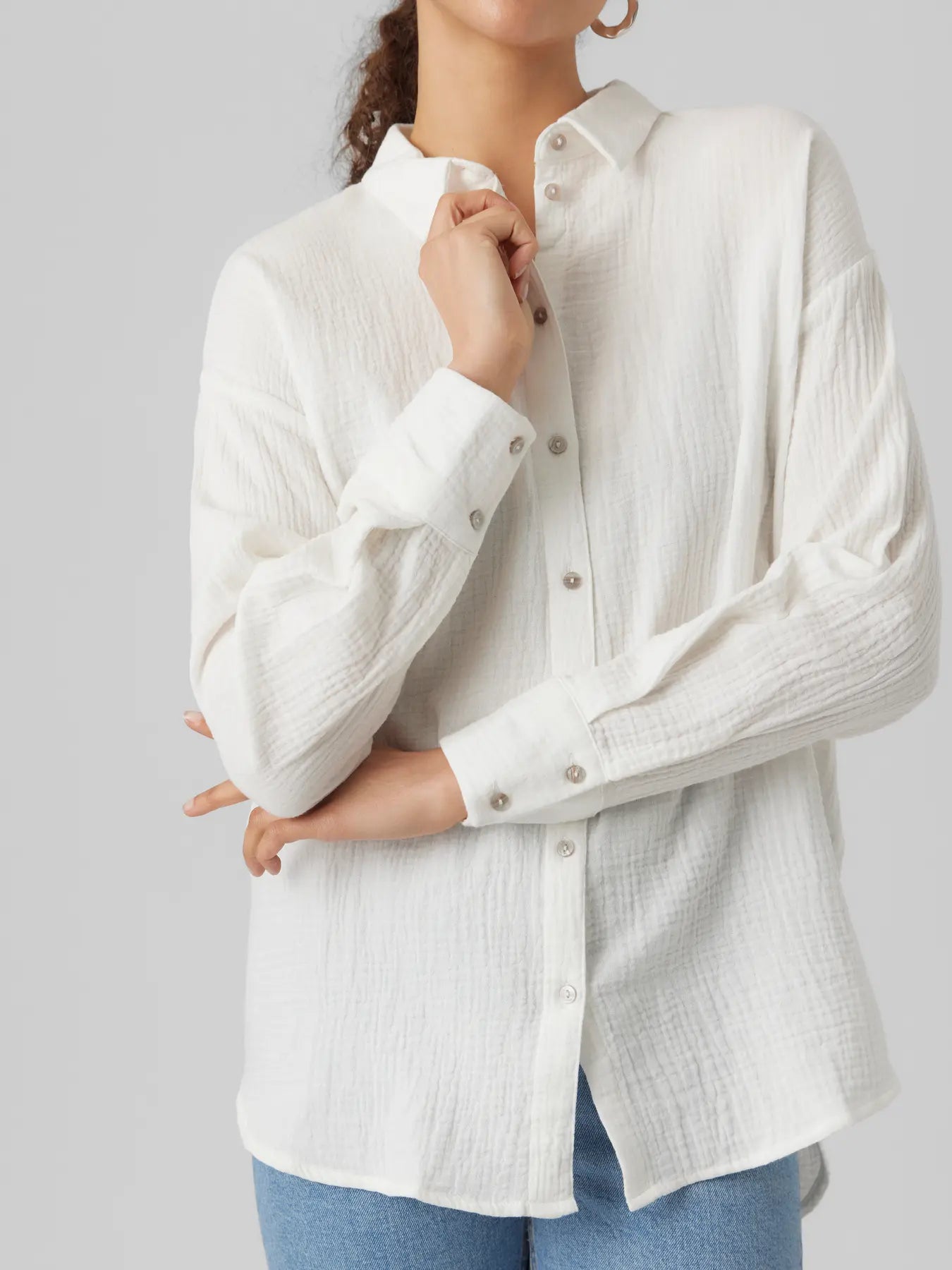 Vero Moda Musselin Bluse Snow White