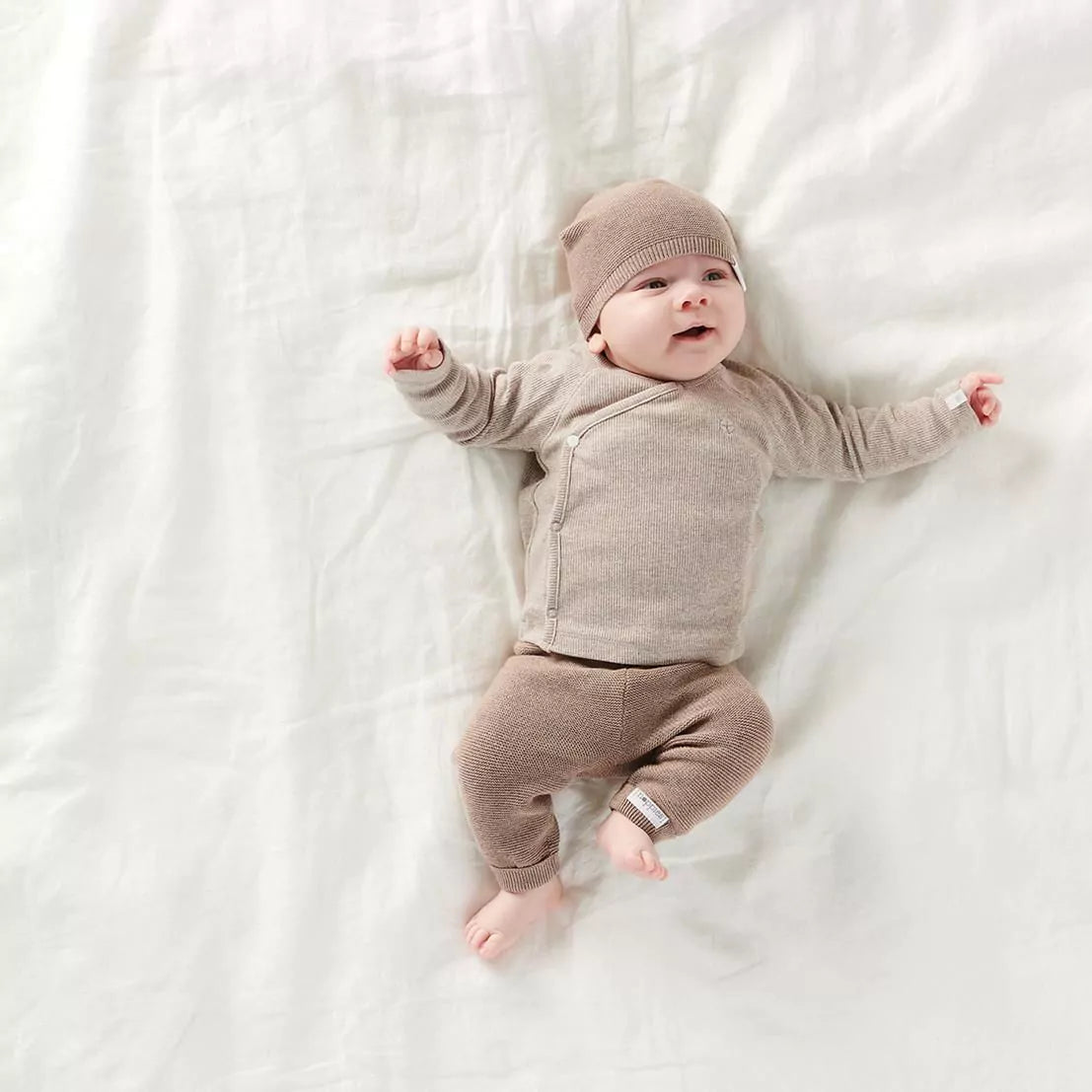 Noppies Baby Strickhose Taupe Melange
