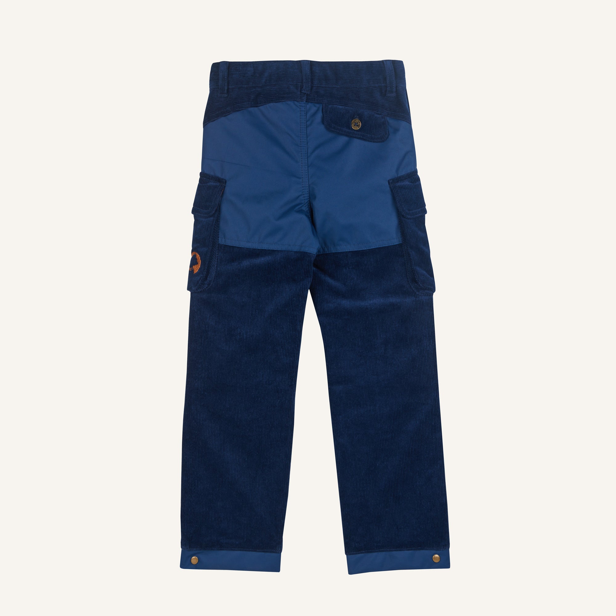 Finkid KOSKI aufgesetzen Kordhose mit Taschen und Po- und Knieverstärkung denim
