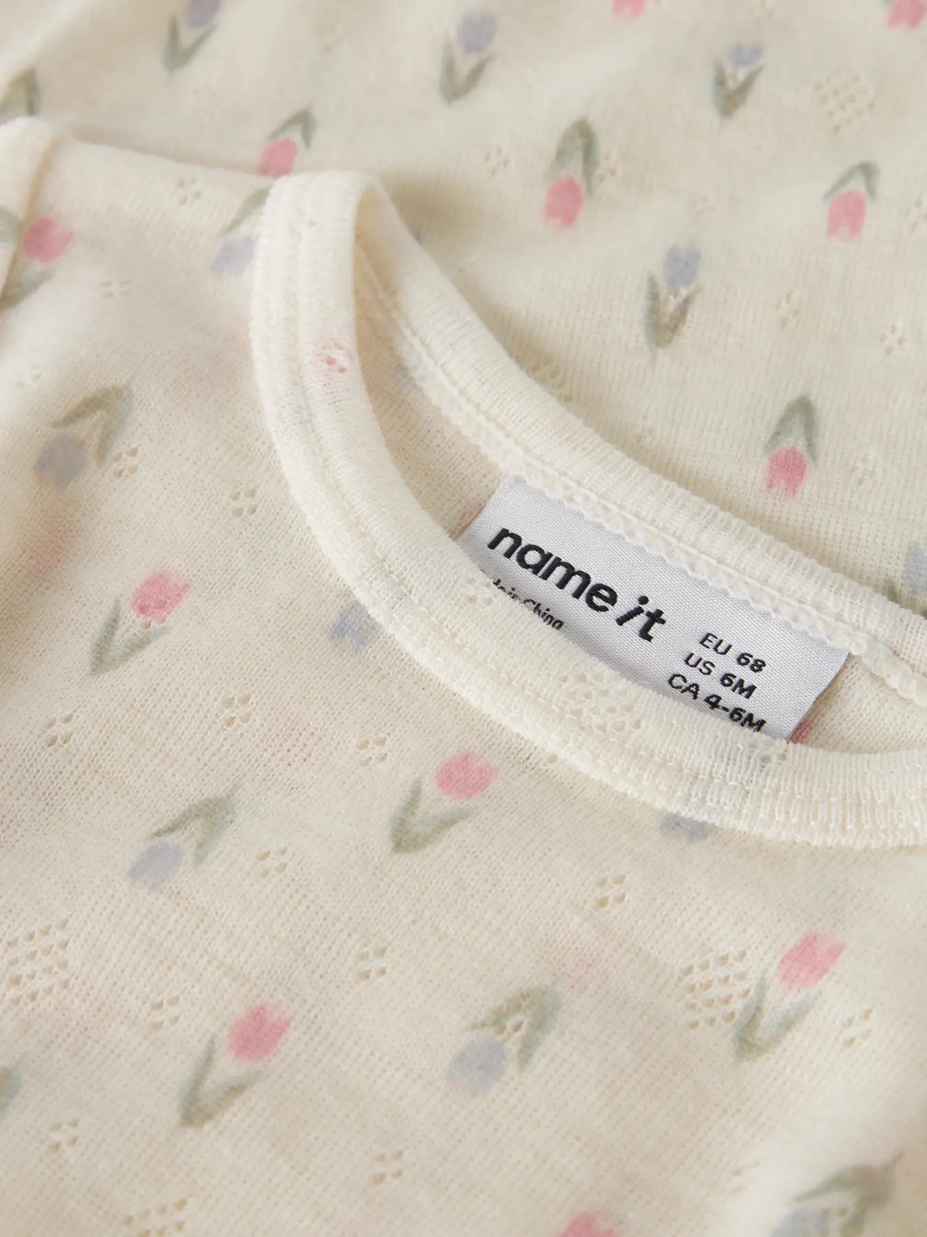 Name it Langarm Merino Body Tulpen coconut milk