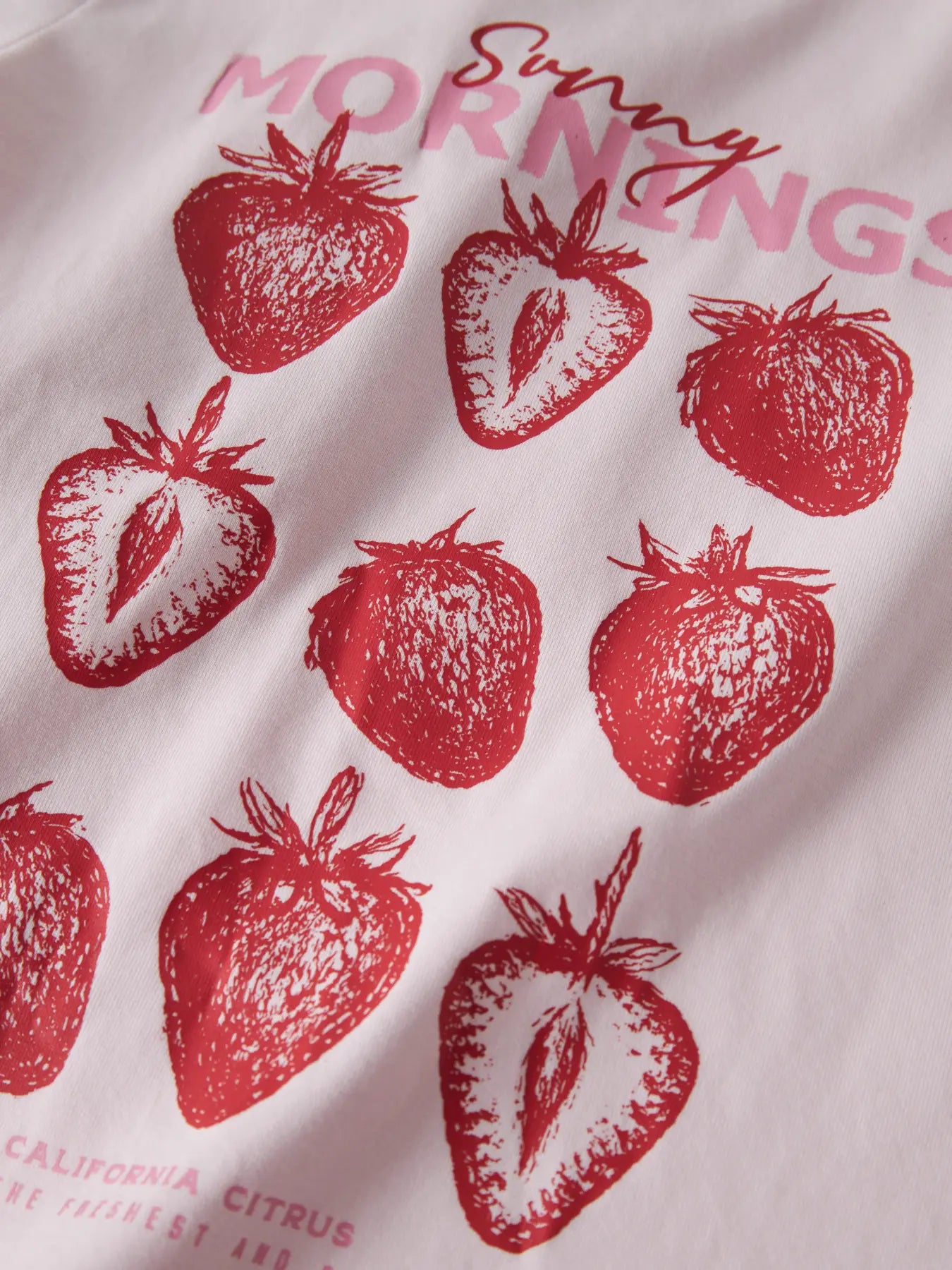 Name it T-Shirt Erdbeeren zartrosa