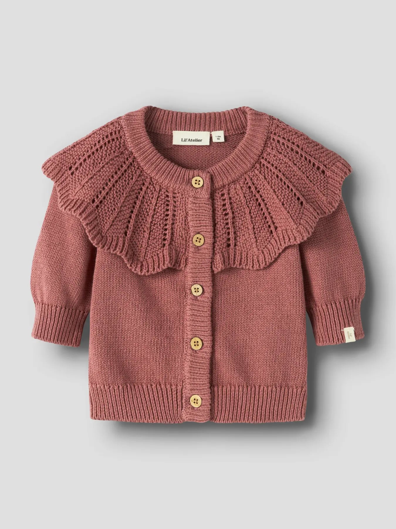 Lil' Atelier Strickjacke withered rose