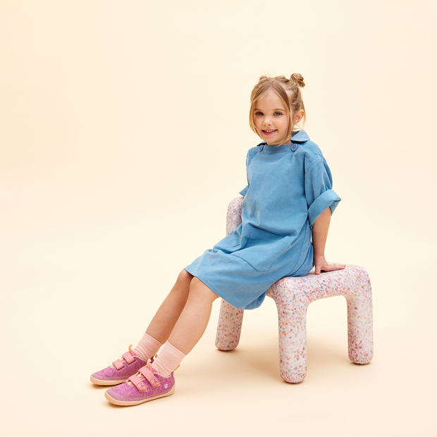 Affenzahn Barfuß Halbschuh Knit Happy Flamingo