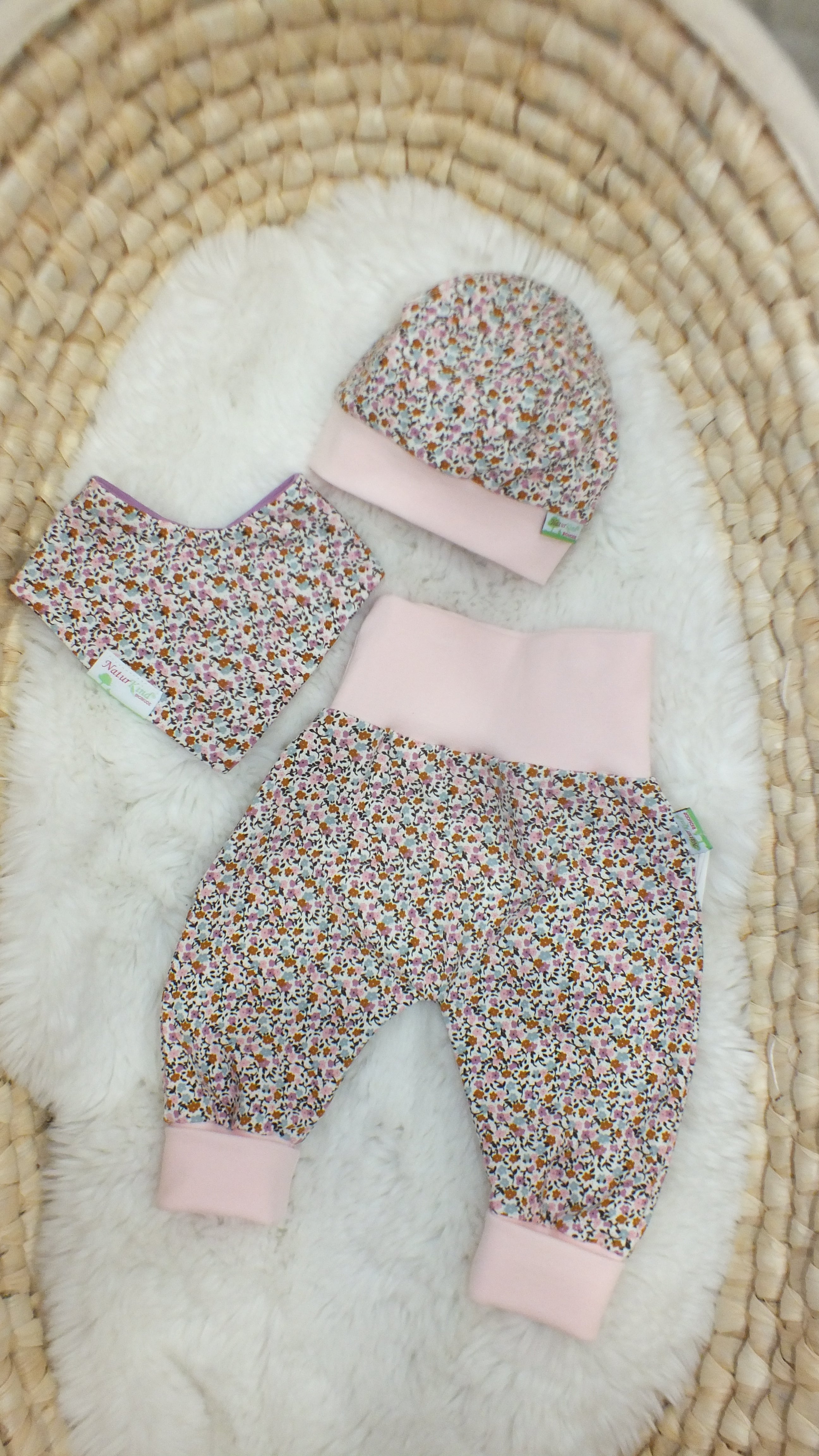 Wendehalstuch Mini Fleurs