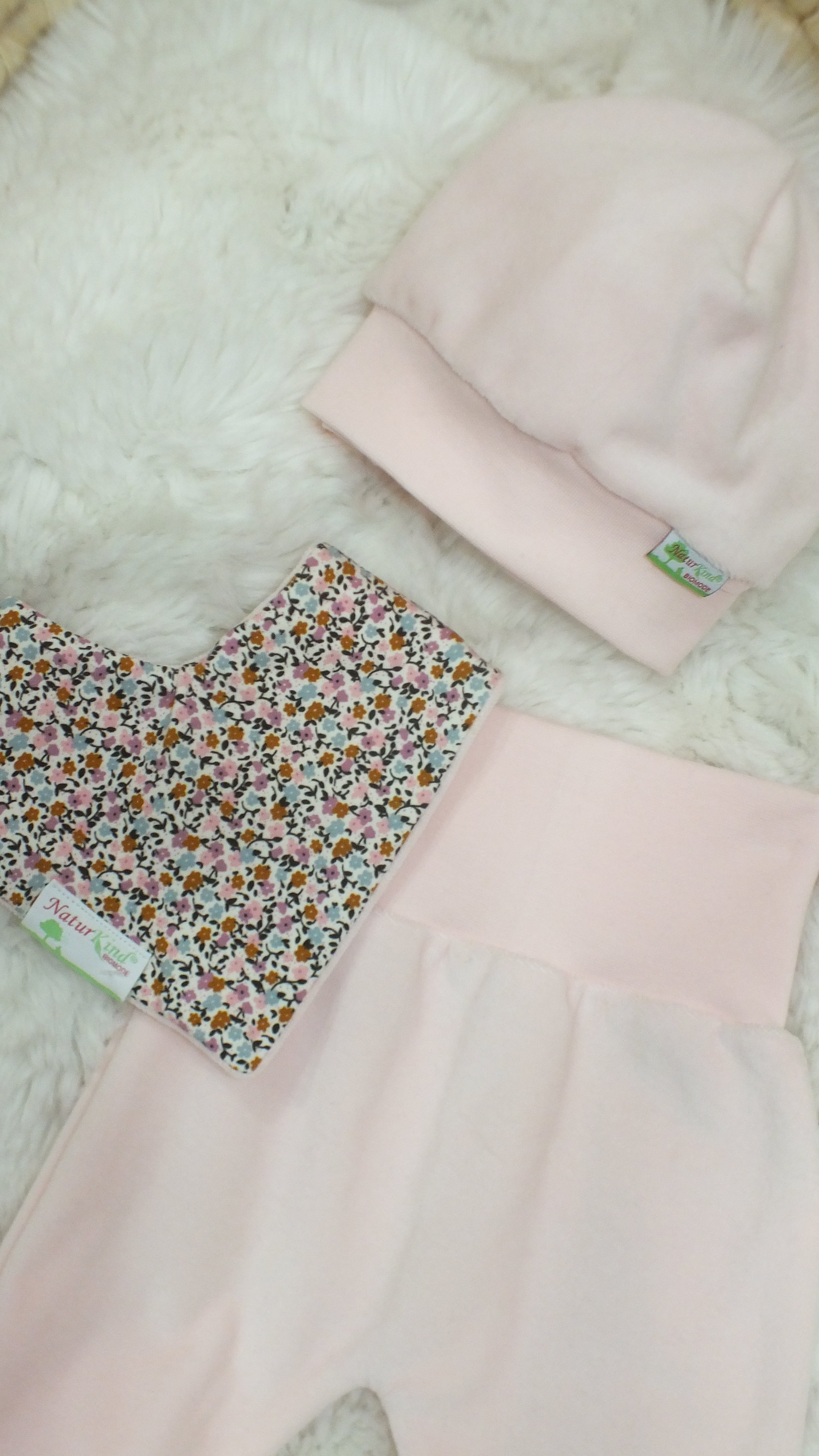 MitwachsSet für Babys - Uni Nicki zartrosa