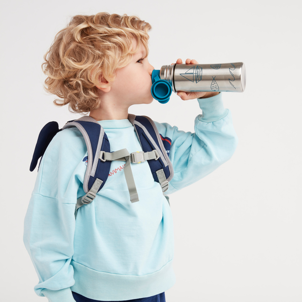 Affenzahn Edelstahl Trinkflasche Hai petrol