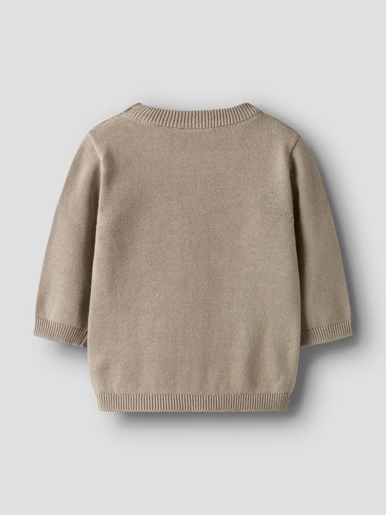 Name it Strickpullover Bär hellbraun