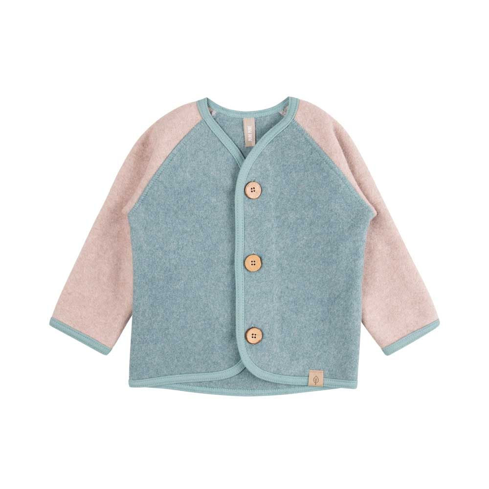Pure Pure Bio Baumwoll Fleece Jacke jade