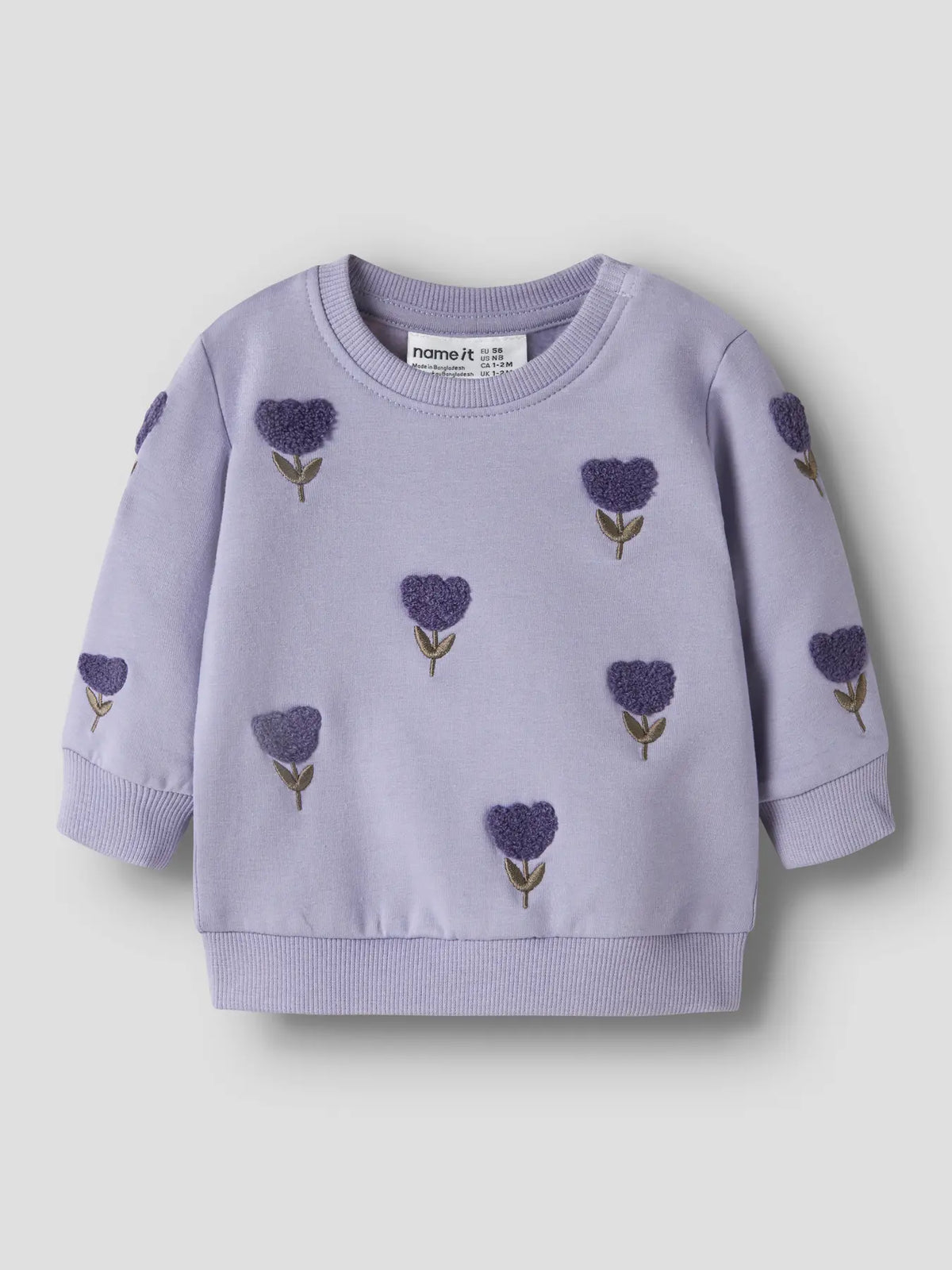 Name it Sweatshirt Blumen flieder