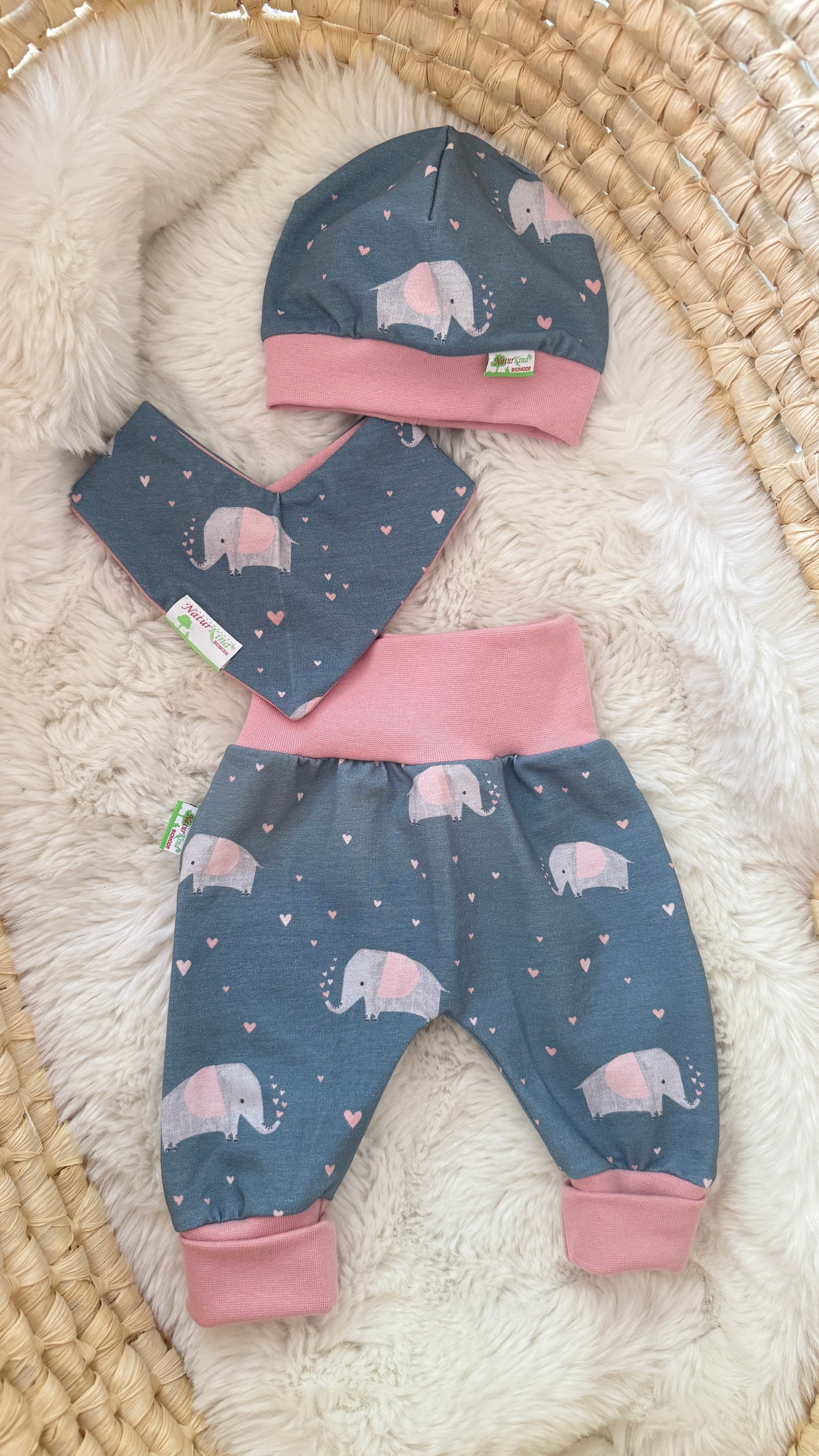 Bündchen Beanie Kleiner Elefantentraum
