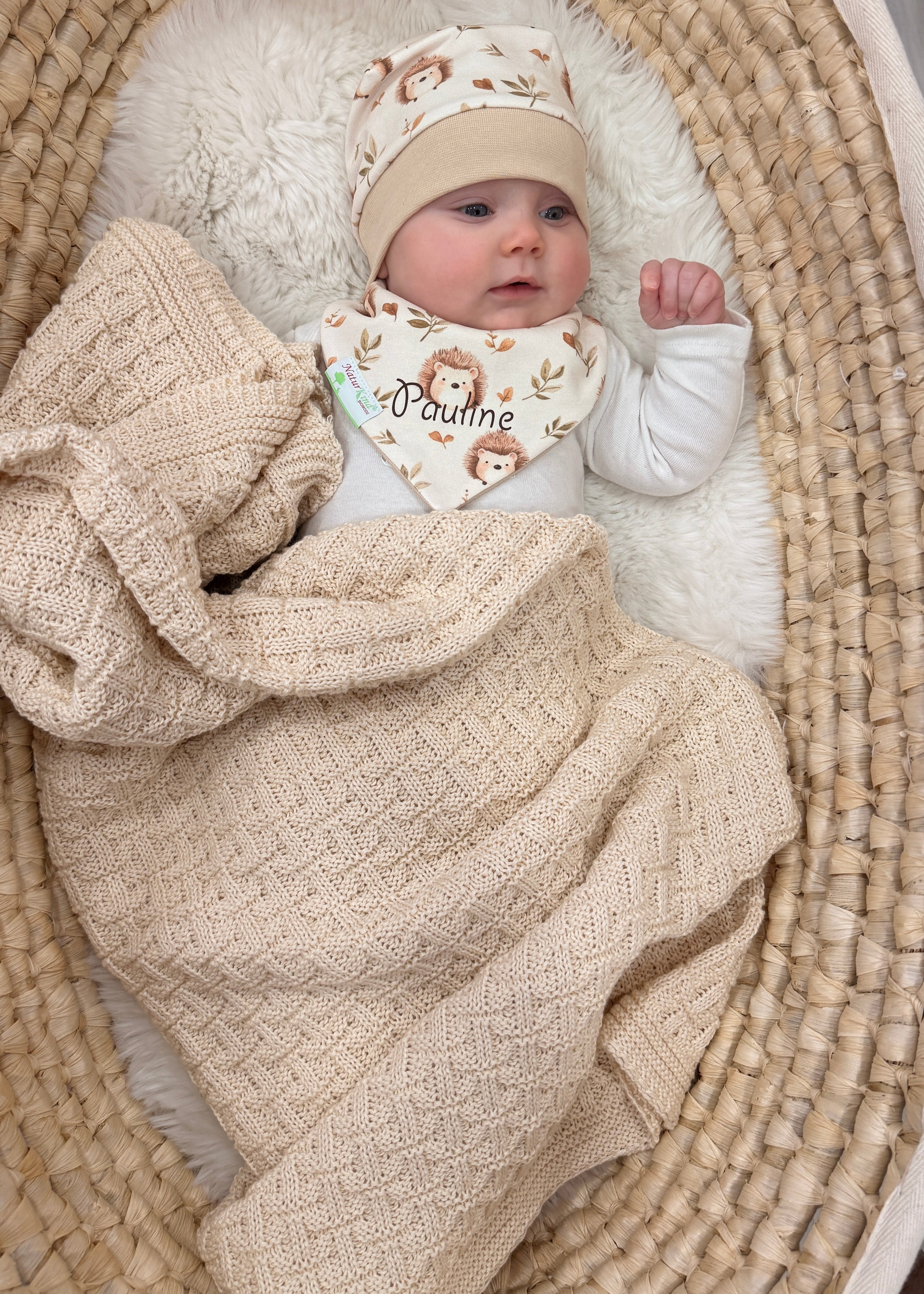 Babydecke Strickdecke aus BioBaumwolle