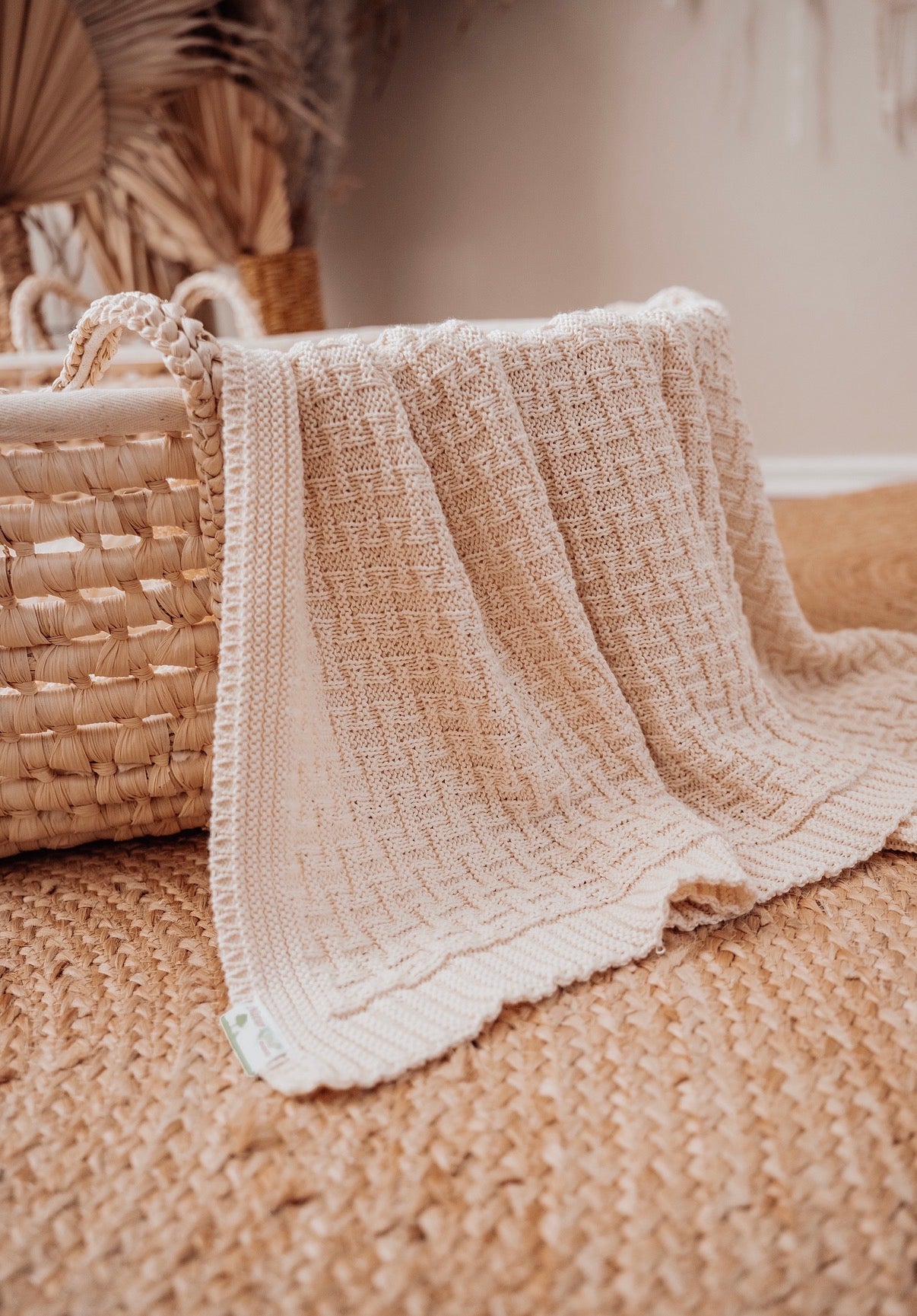 Babydecke Strickdecke aus BioBaumwolle
