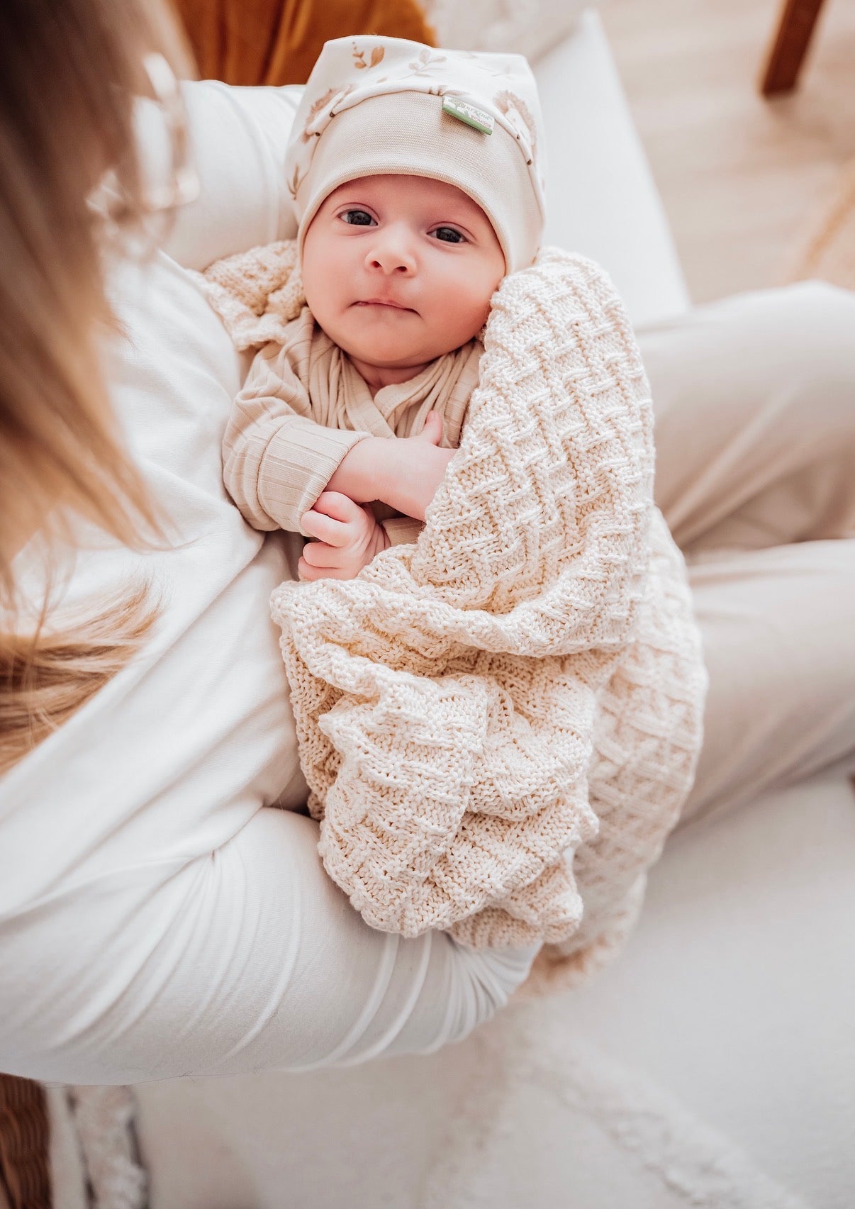 Babydecke Strickdecke aus BioBaumwolle