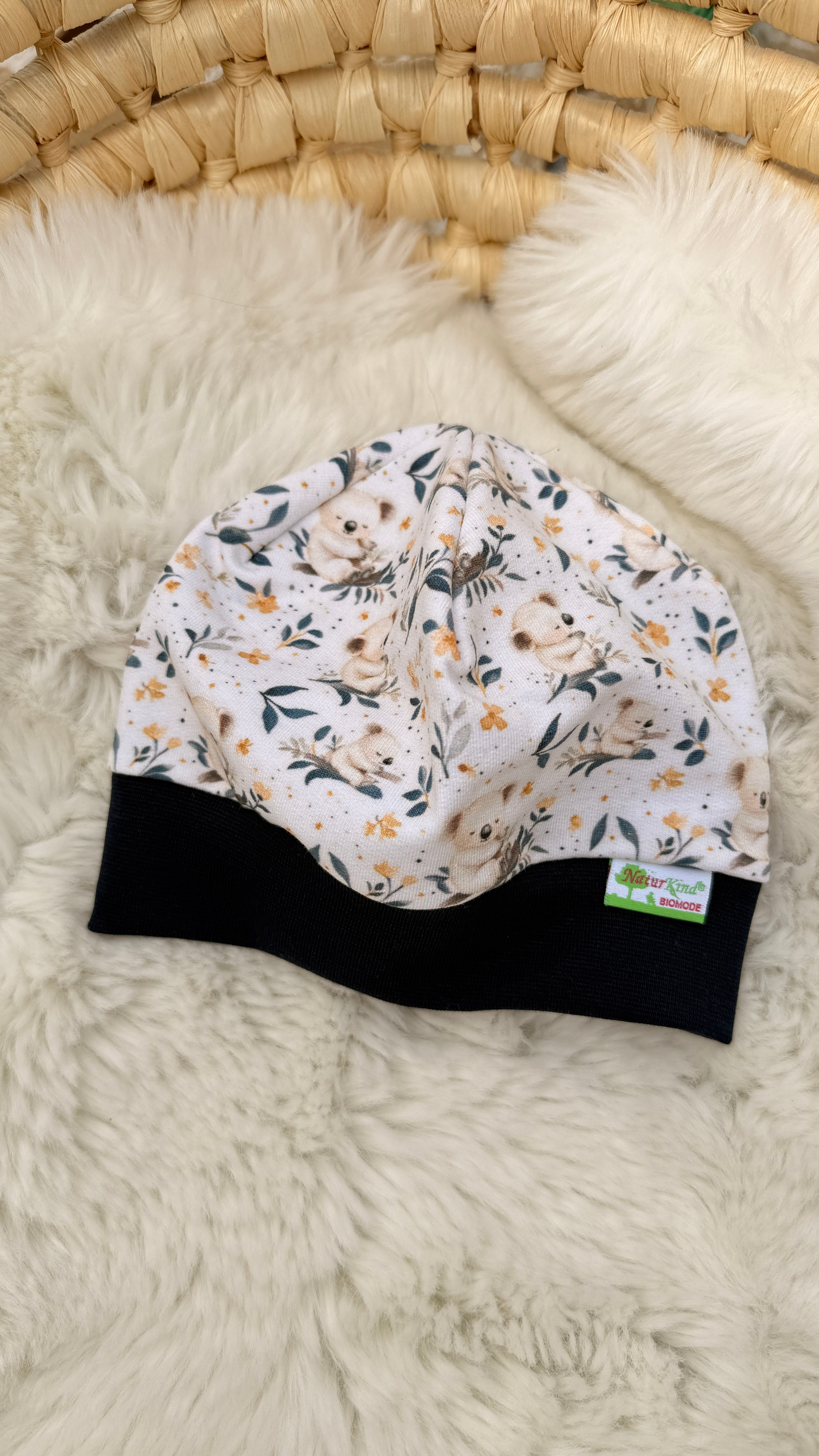 Bündchen Beanie Koala dunkelblau