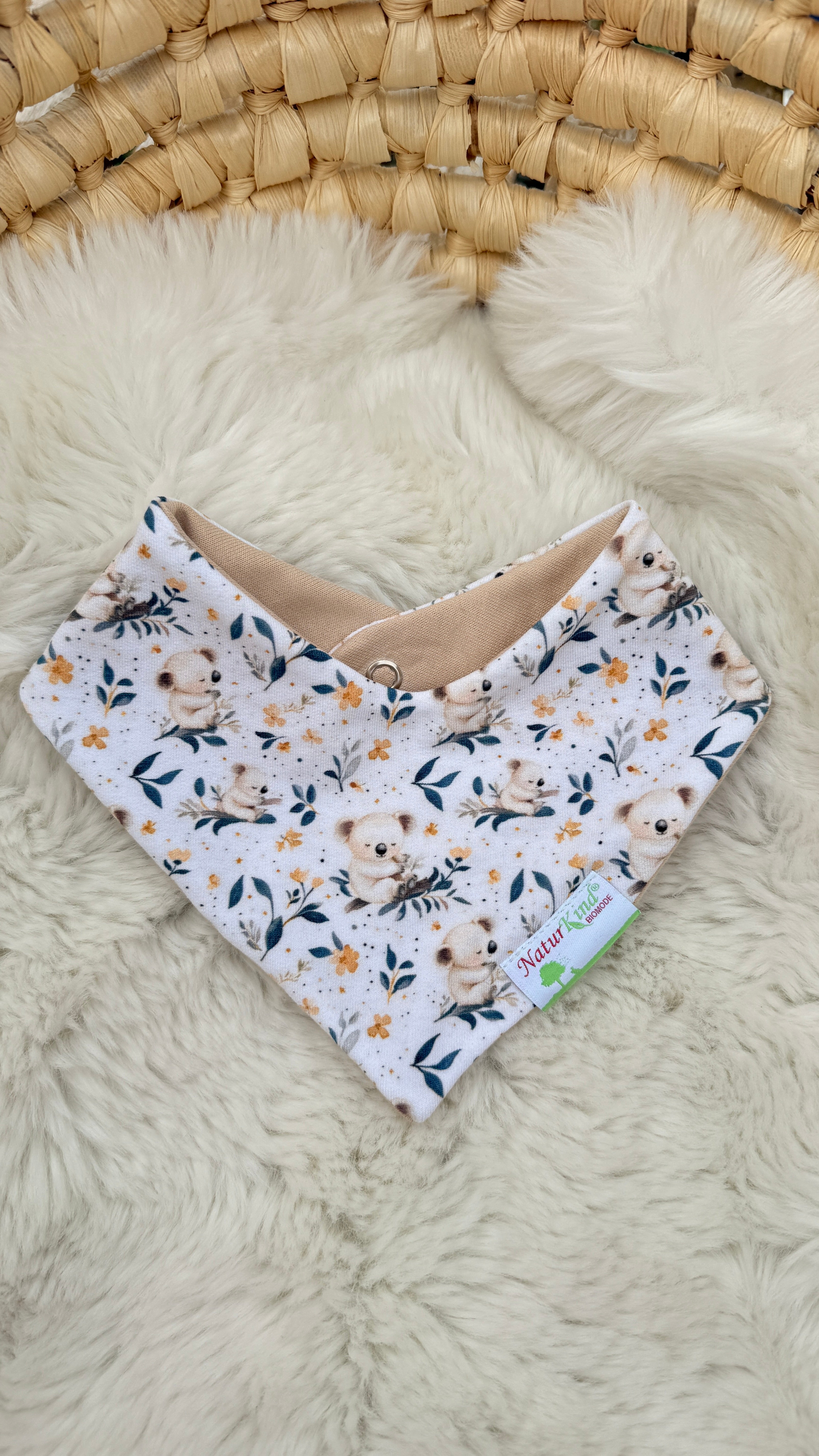 Wendehalstuch Koala beige
