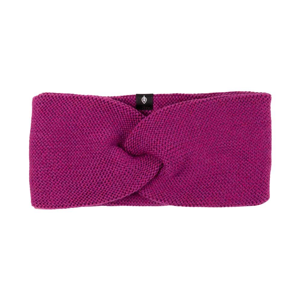 Pure Pure Merinowolle/Seide Stirnband purple wine