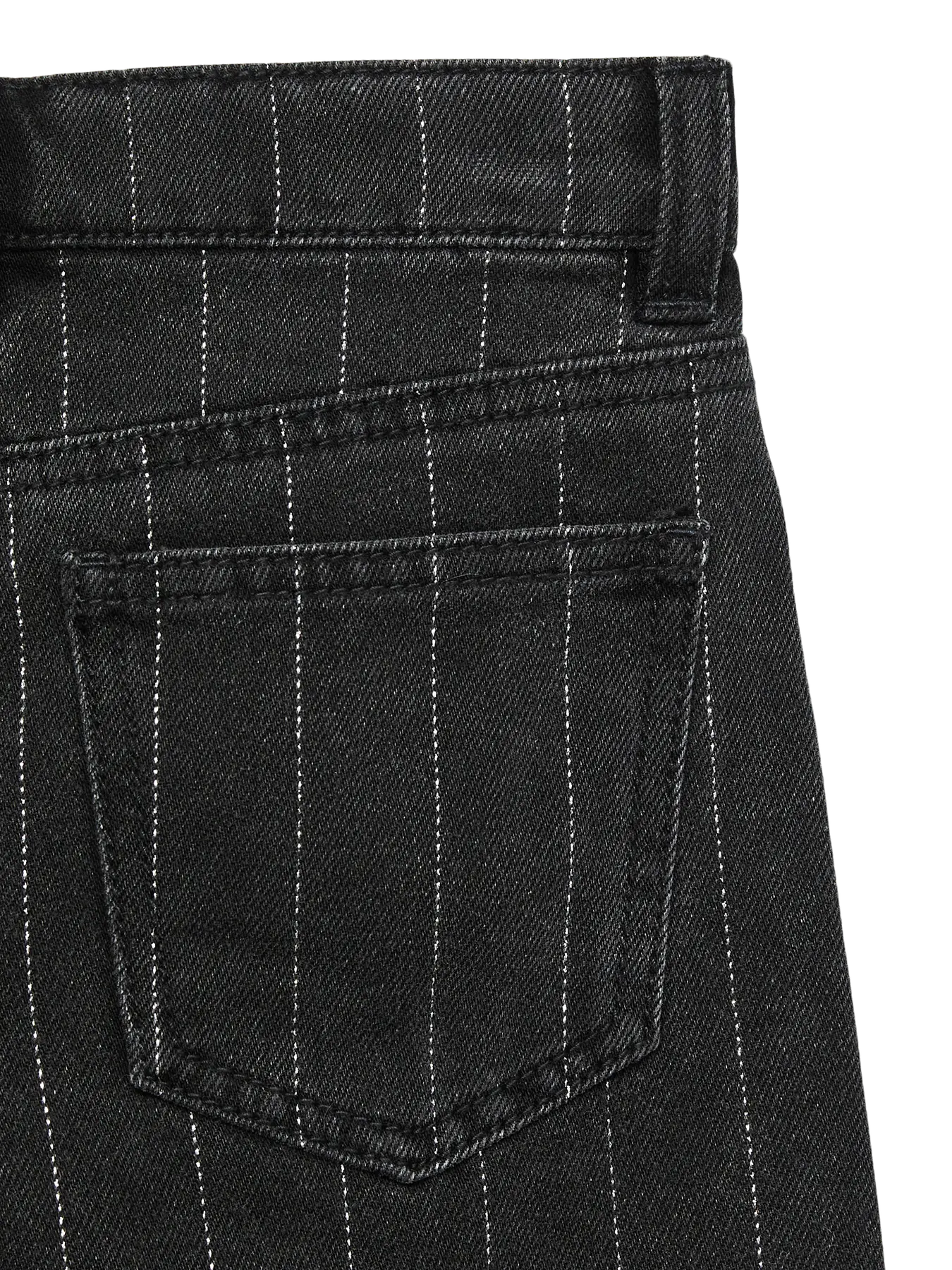 Vero Moda Girls Weite Jeans Glitzer Streifen dark grey