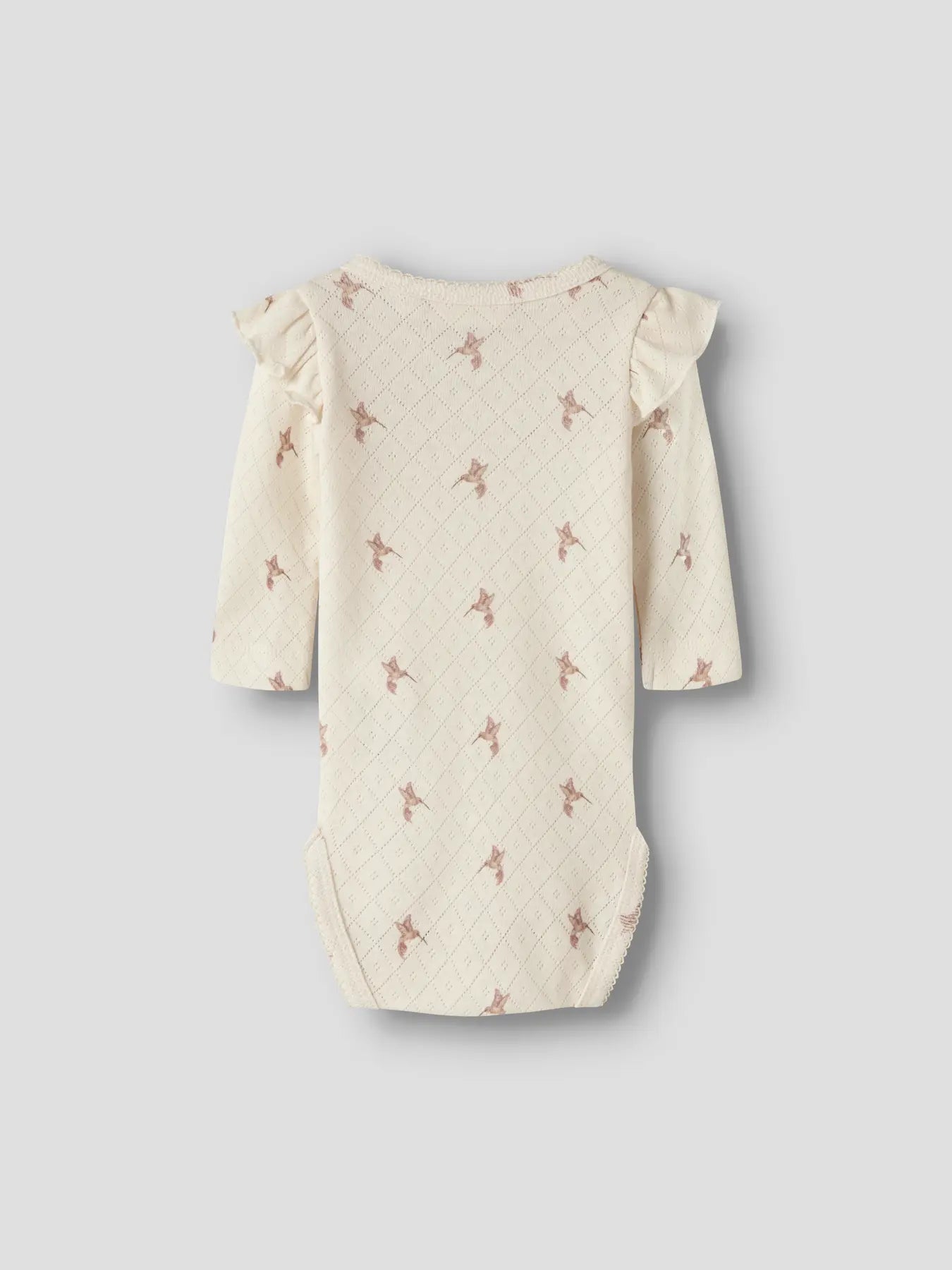 Lil' Atelier Langarm Rüschen Body Kolibri turtledove
