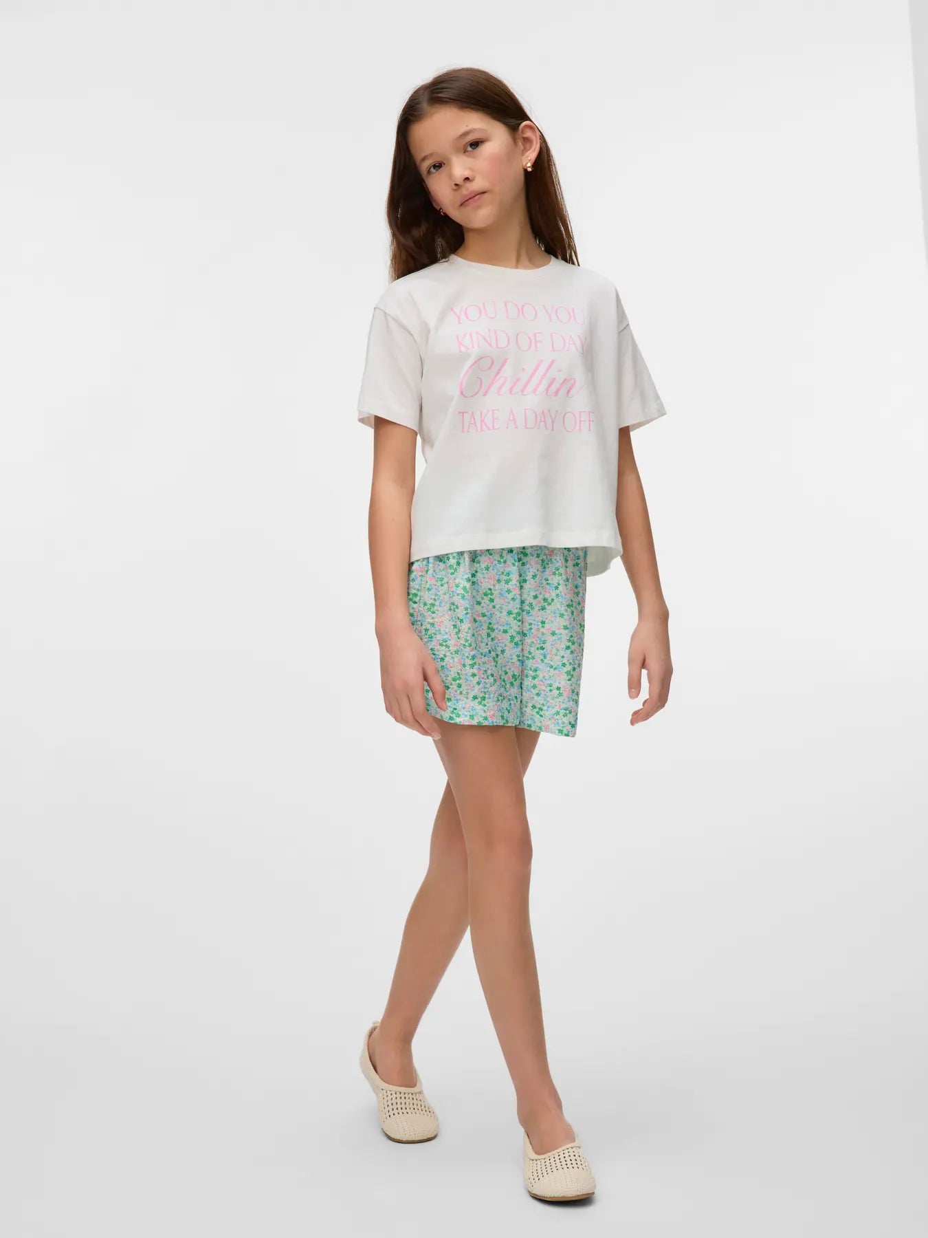 Vero Moda Girls Shorts Floral grün