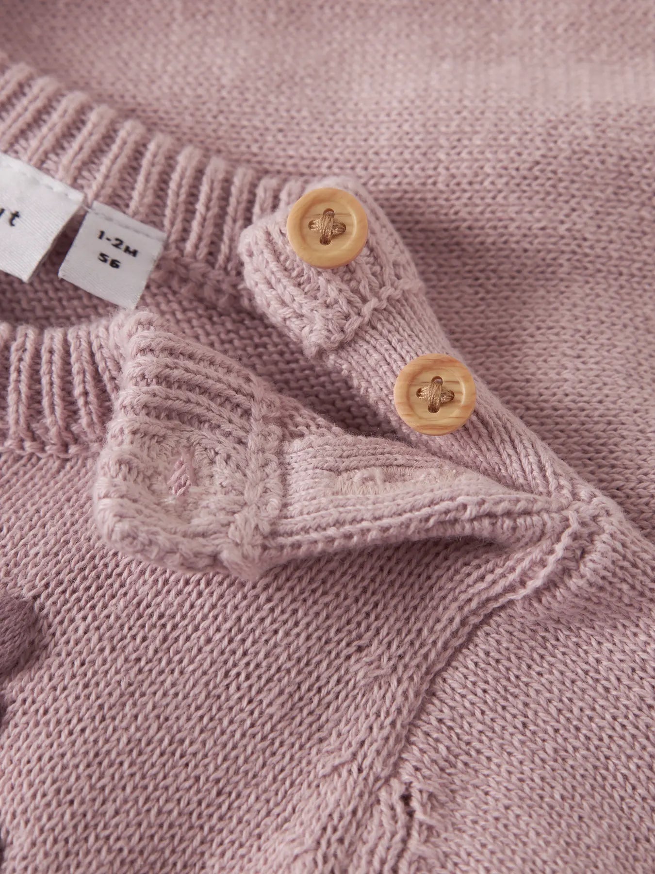 Name it Strickpullover Blumenkranz lilac