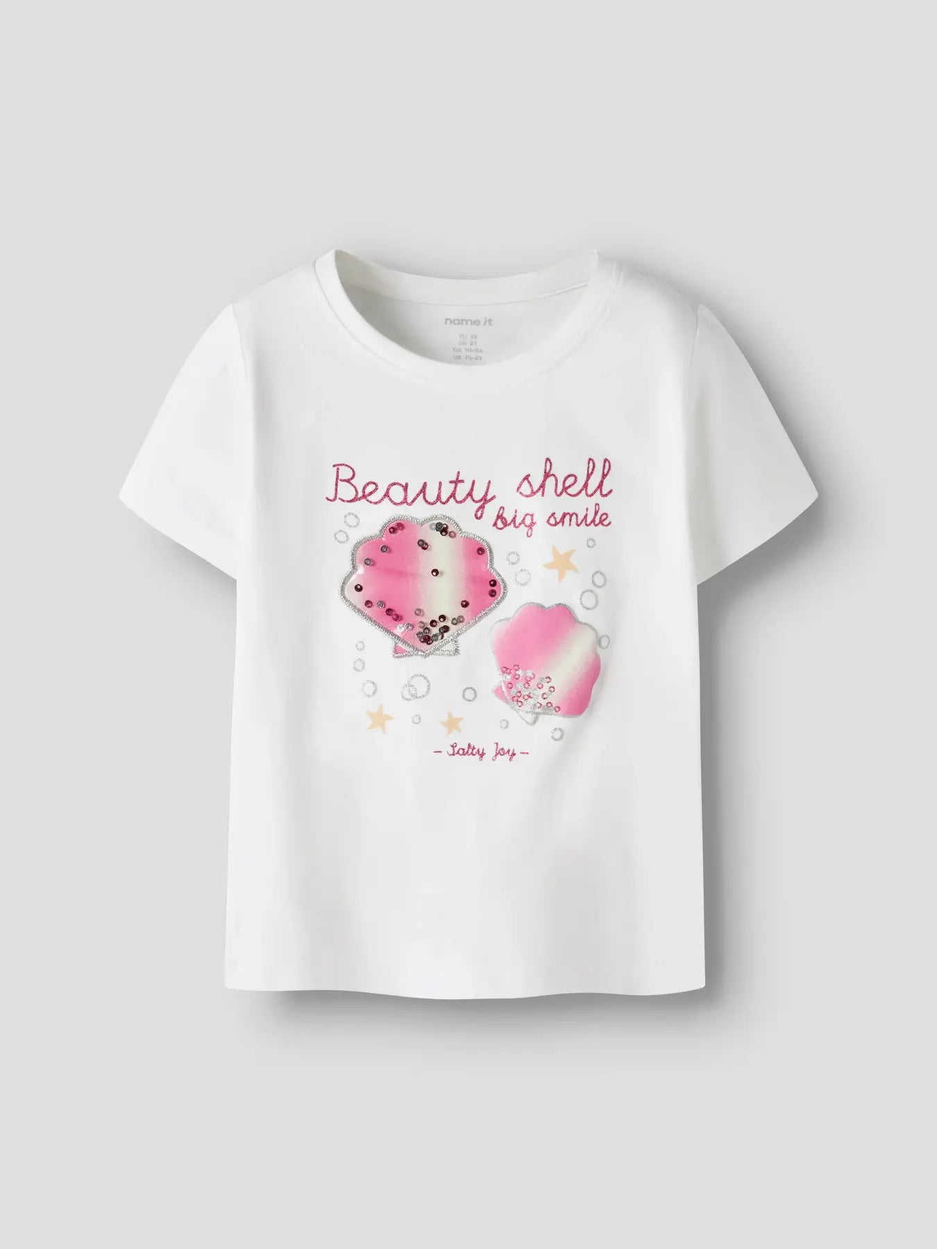 Name it T-Shirt Muschel weiß