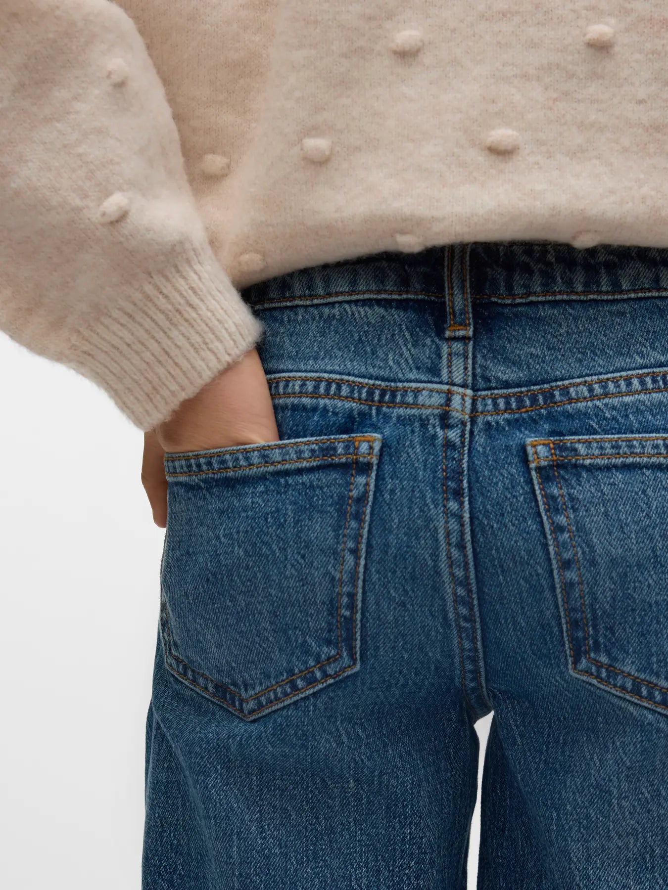 Vero Moda Girls Weite Jeans Medium Blue
