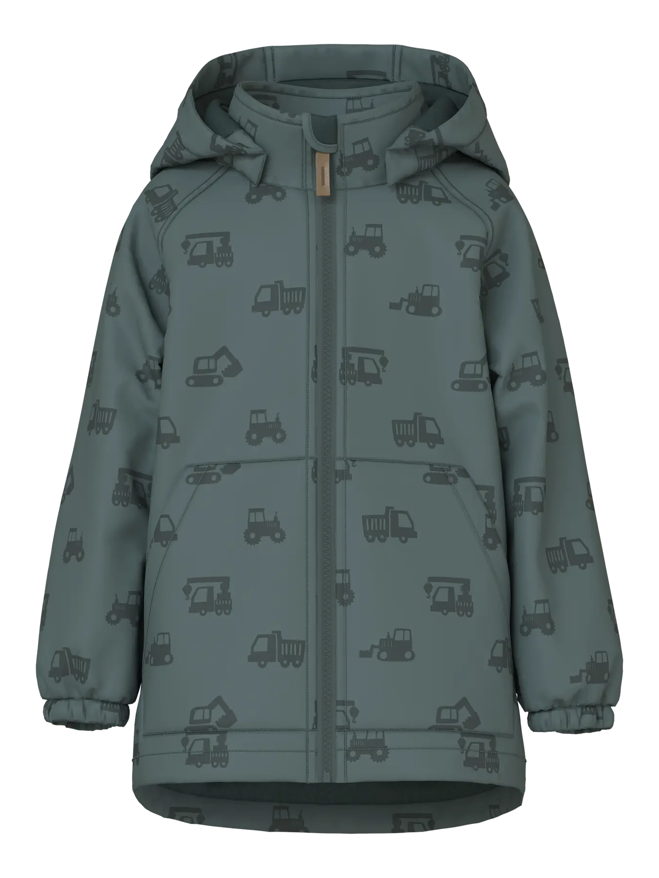 Name it Magic Softshelljacke Baufahrzeuge balsam green