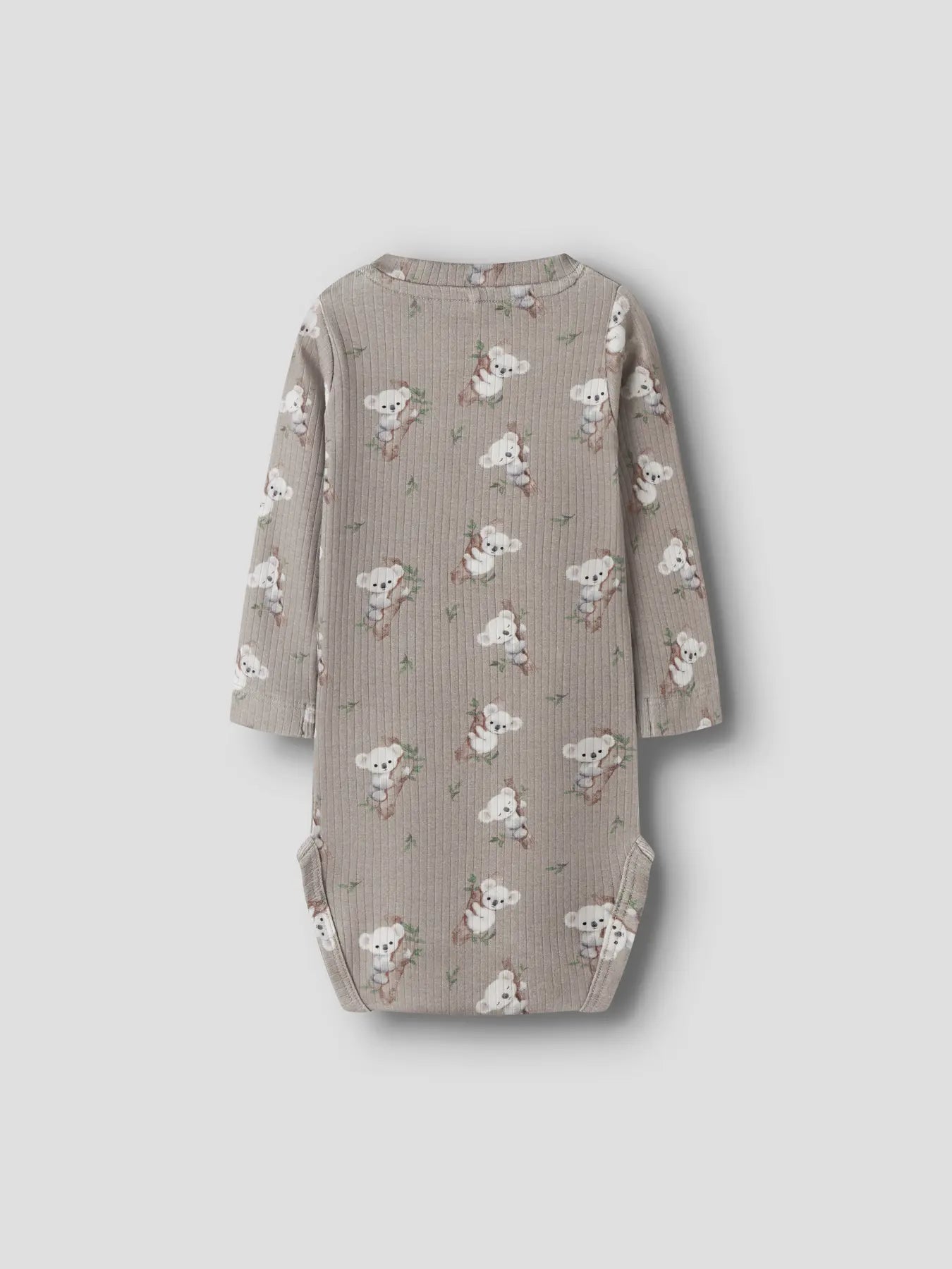 Name it Langarm Rib Body Koala vintage khaki