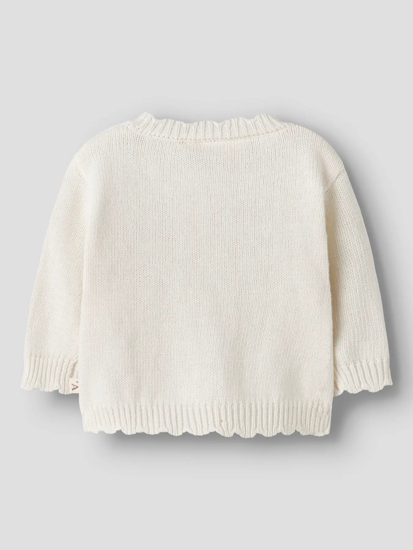 Lil' Atelier Strickjacke Blumen coconut milk