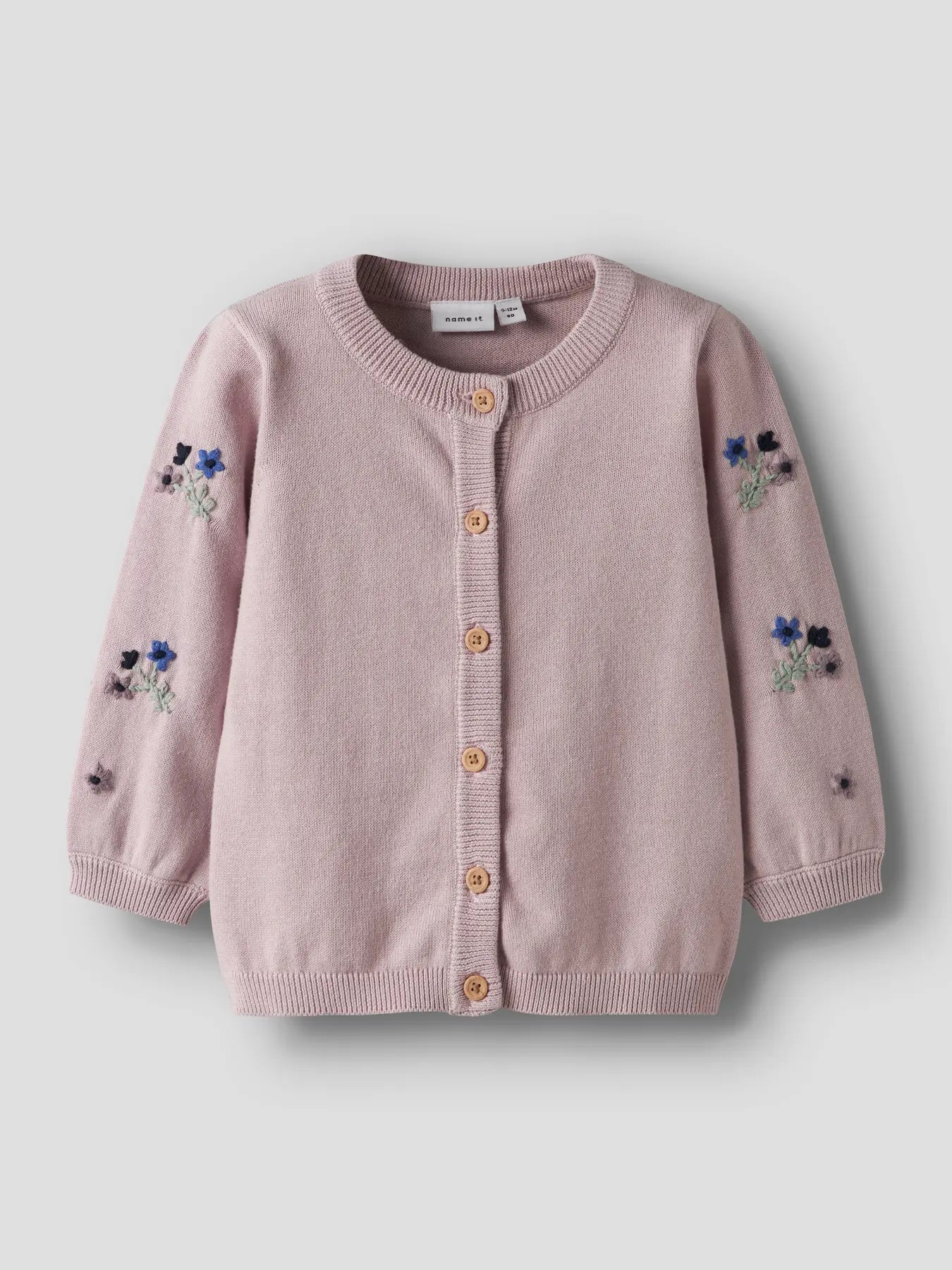 Name it Strickjacke Blümchen lilac