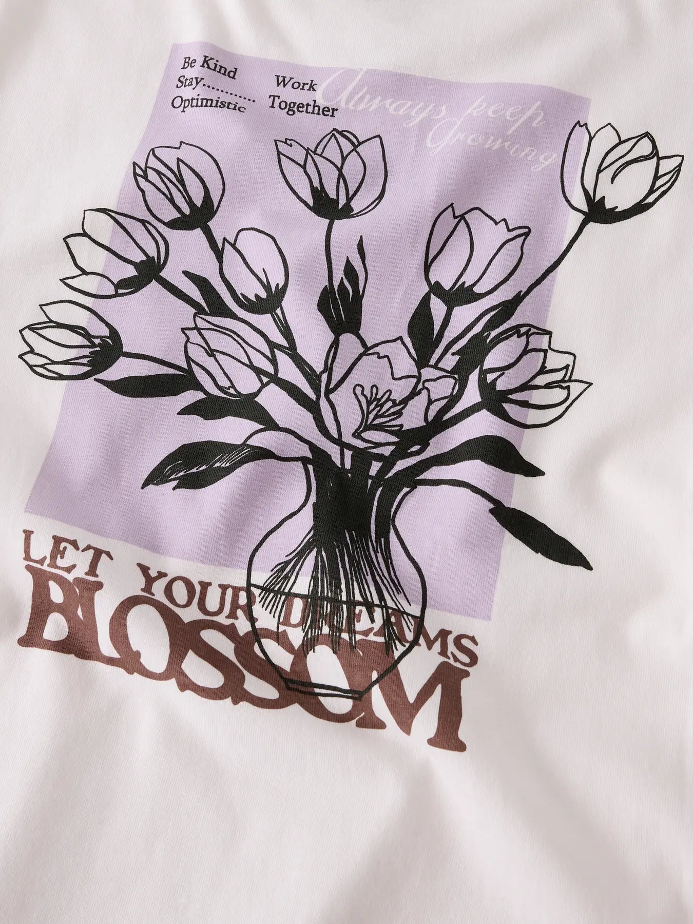 Name T-Shirt Blossom cloud dancer