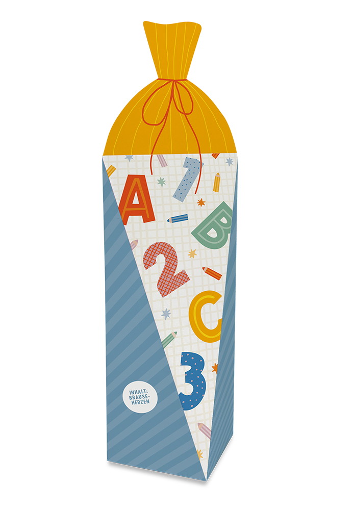 Brauseherzen Schultüte "ABC"