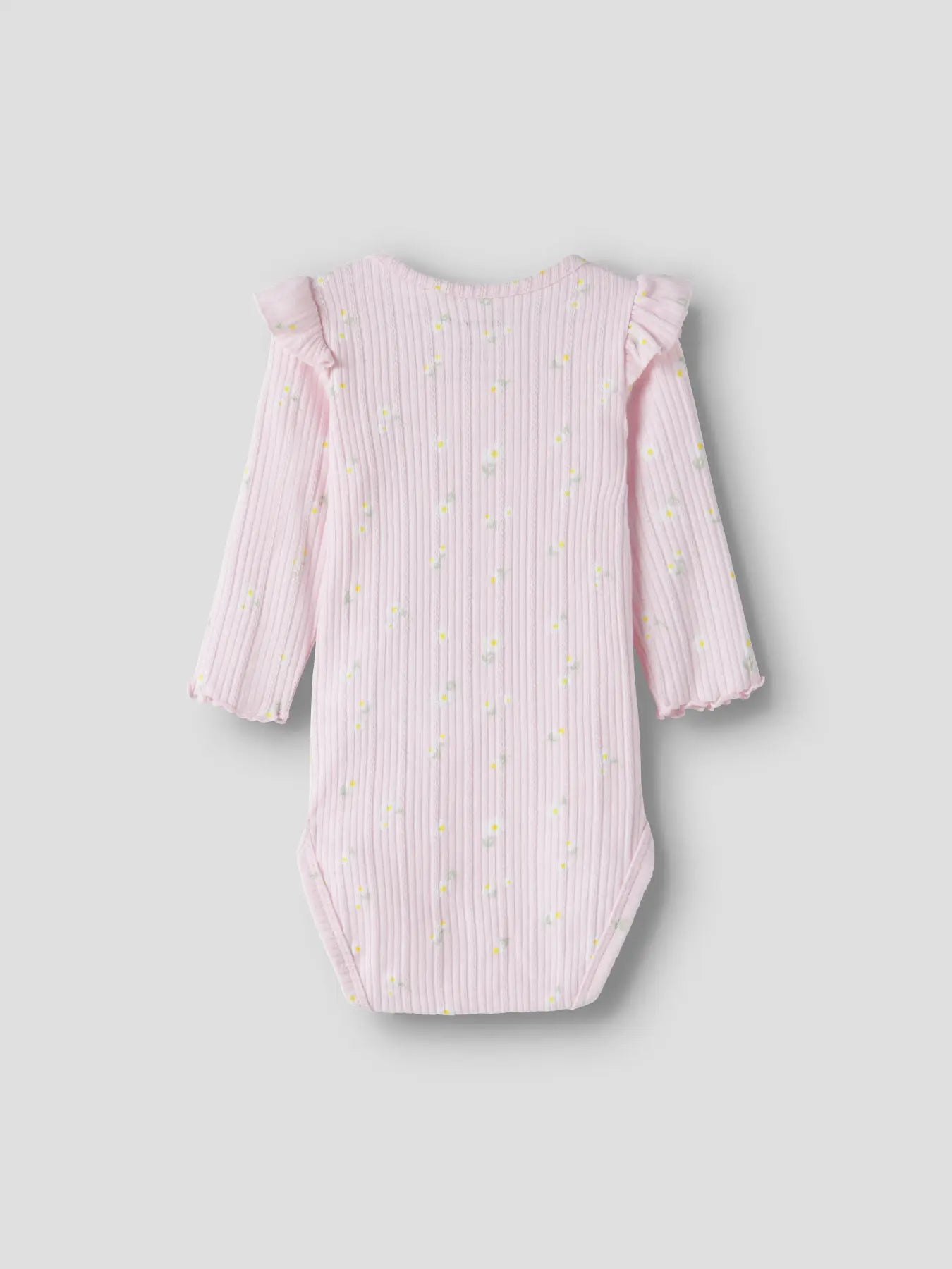 Name it Rüschen Rib Body Gänseblümchen zartrosa