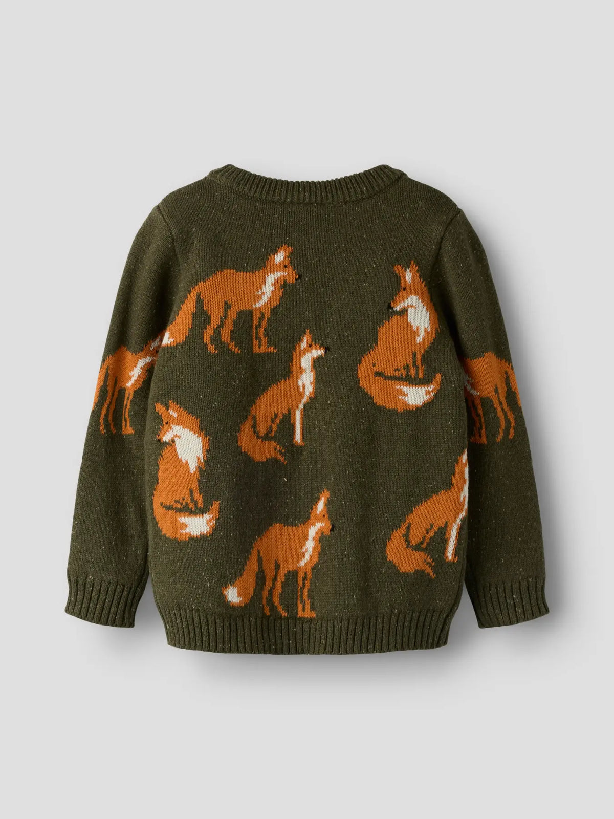 Name it Strickpullover Füchse olive night