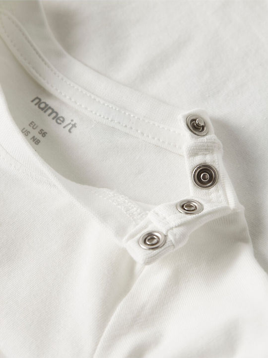Name it Langarmshirt Auto+Bär cloud dancer