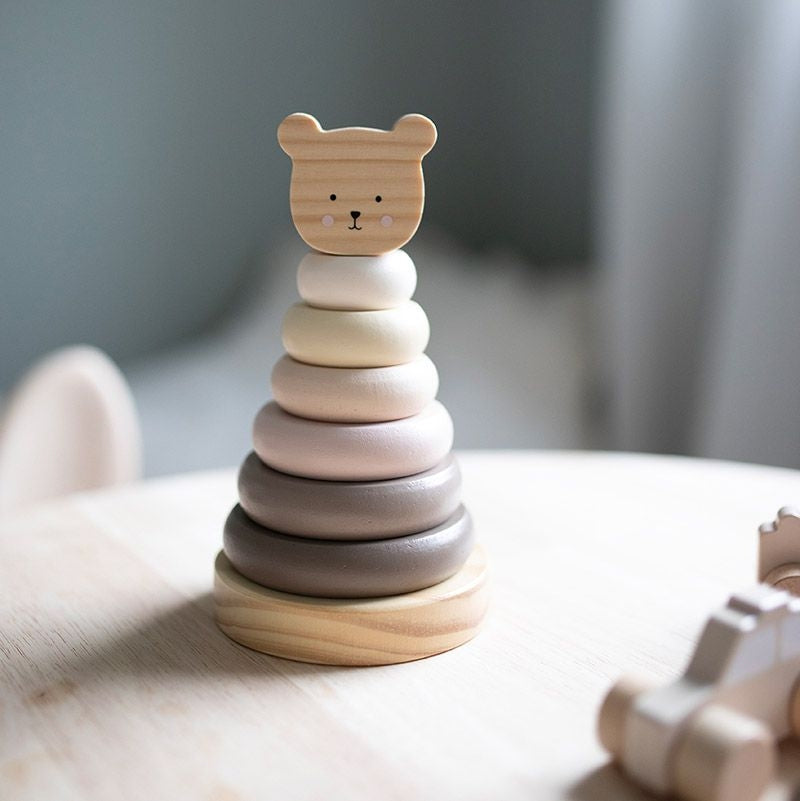 Jabadabado Stapelspielzeug Teddy natur