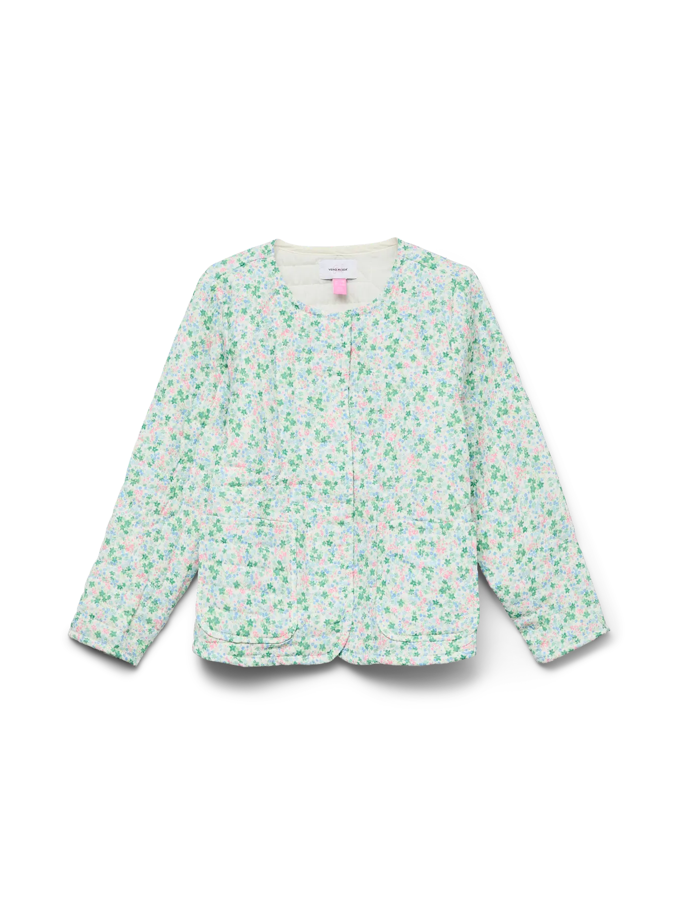 Vero Moda Girls Steppjacke Floral grün