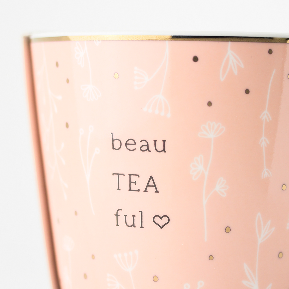 Kaffeetasse mit Veredelung "beauTEAful"